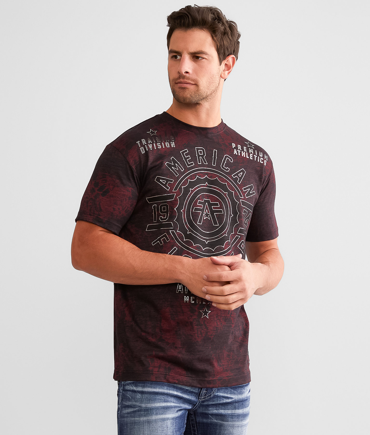 American Fighter Fair Grove T-Shirt - Men's T-Shirts in Cherry Black