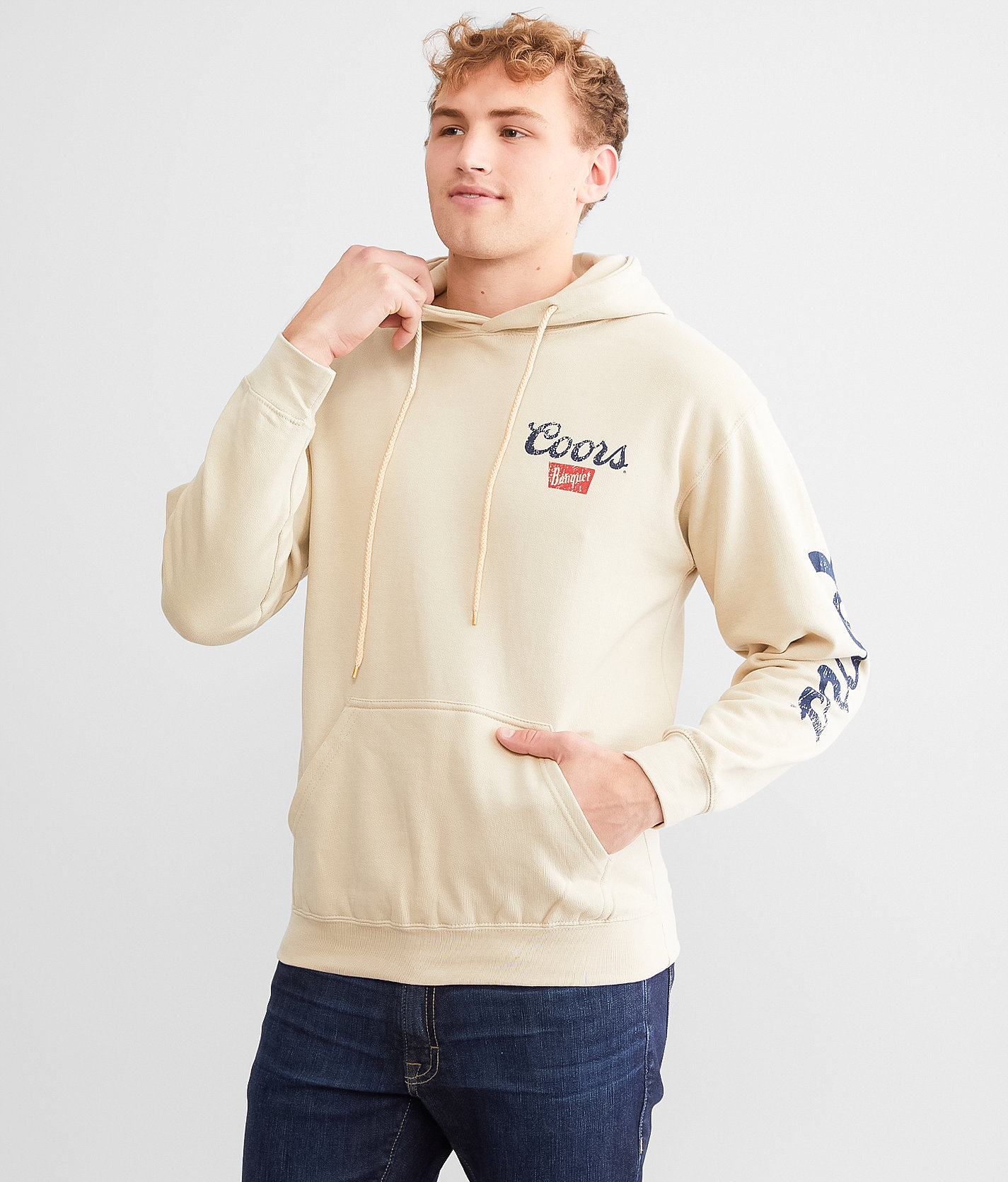 tee luv Coors® Banquet Hooded Sweatshirt - Men's Sweatshirts in Sand
