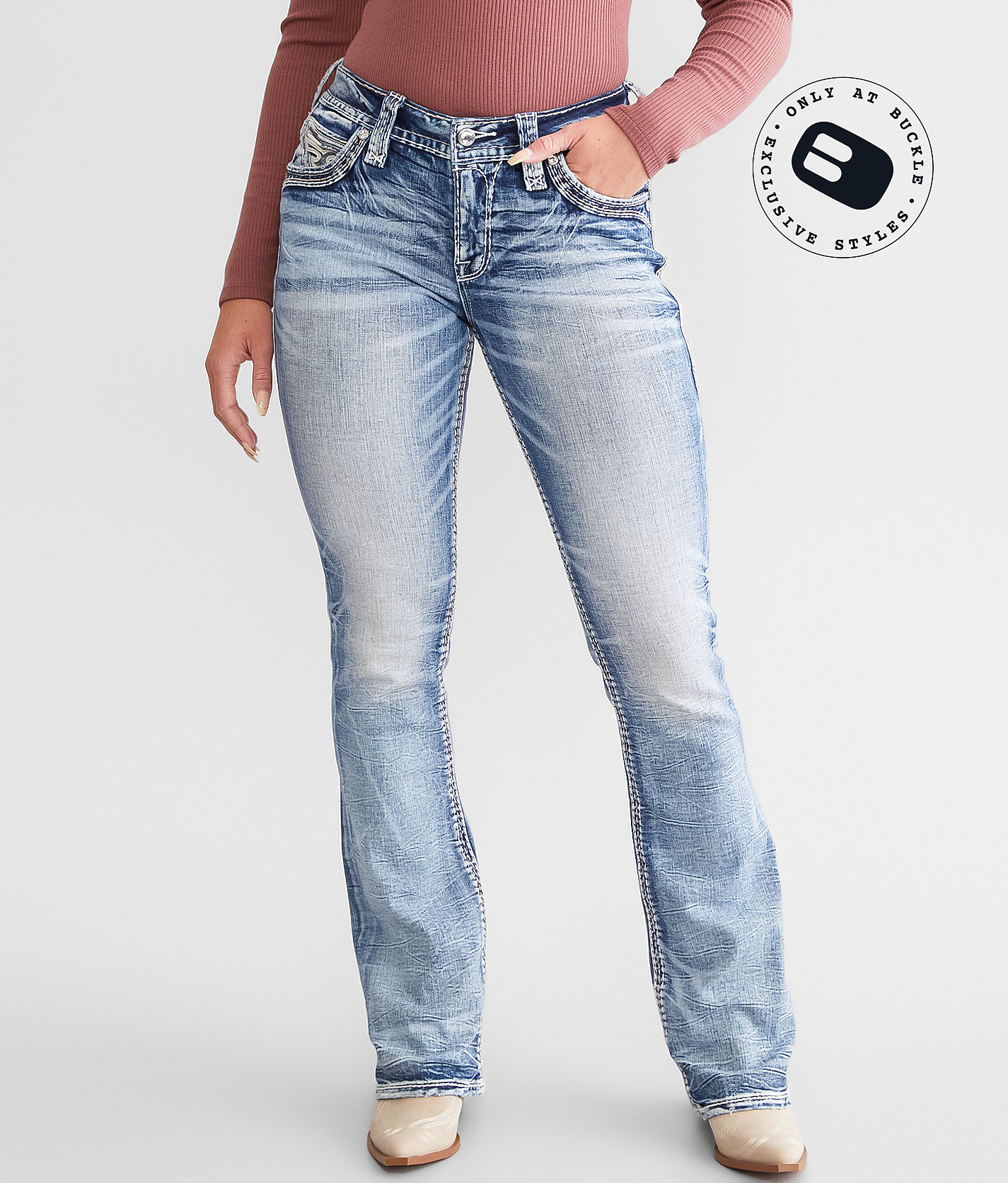 Rock Revival Magan Easy Boot Stretch Jean - Women's Jeans in Magan E200