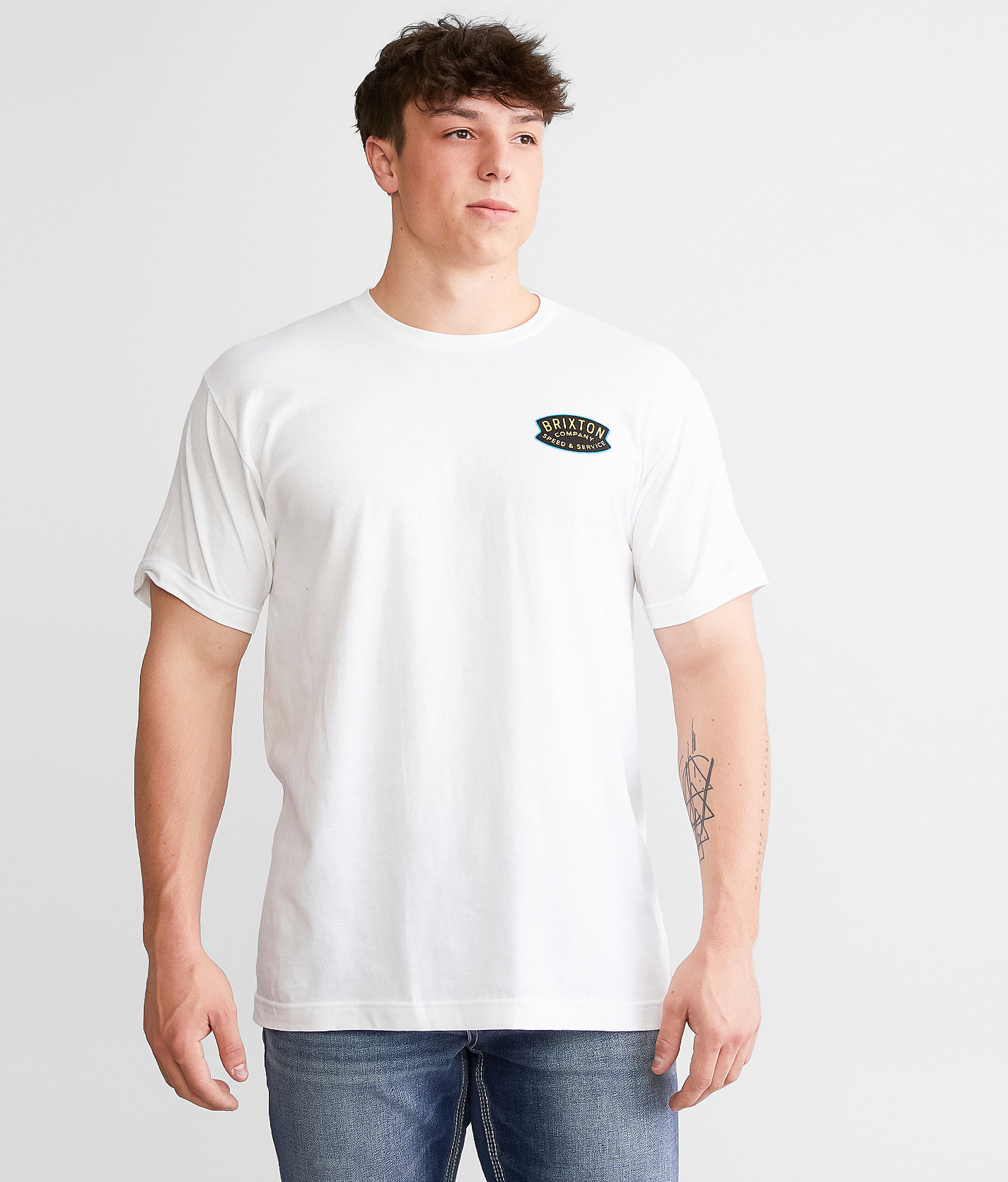 Brixton Gasket T-Shirt - Men's T-Shirts in White