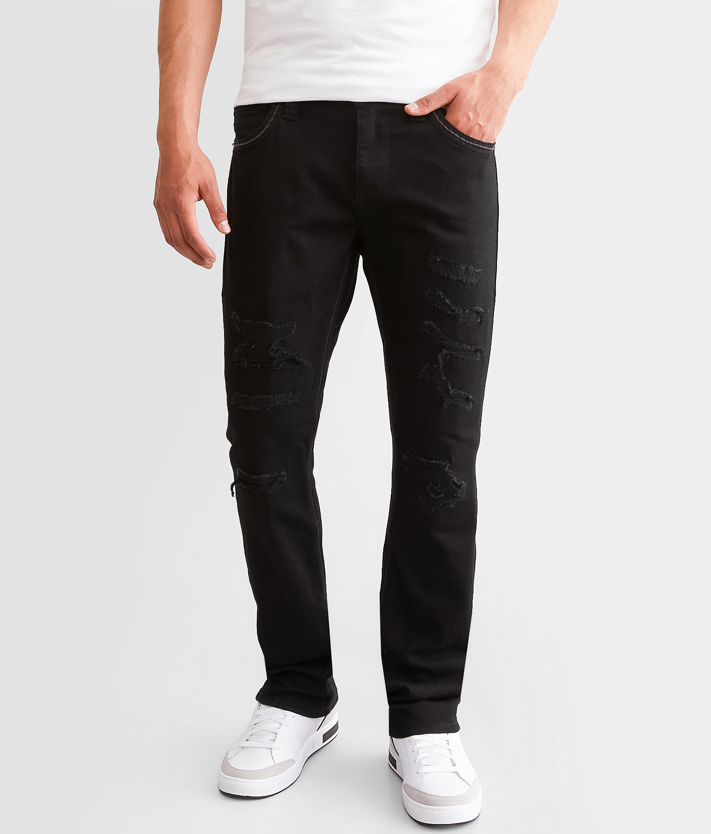 American Fighter Defender Straight Stretch Jean - Men's Jeans in Black