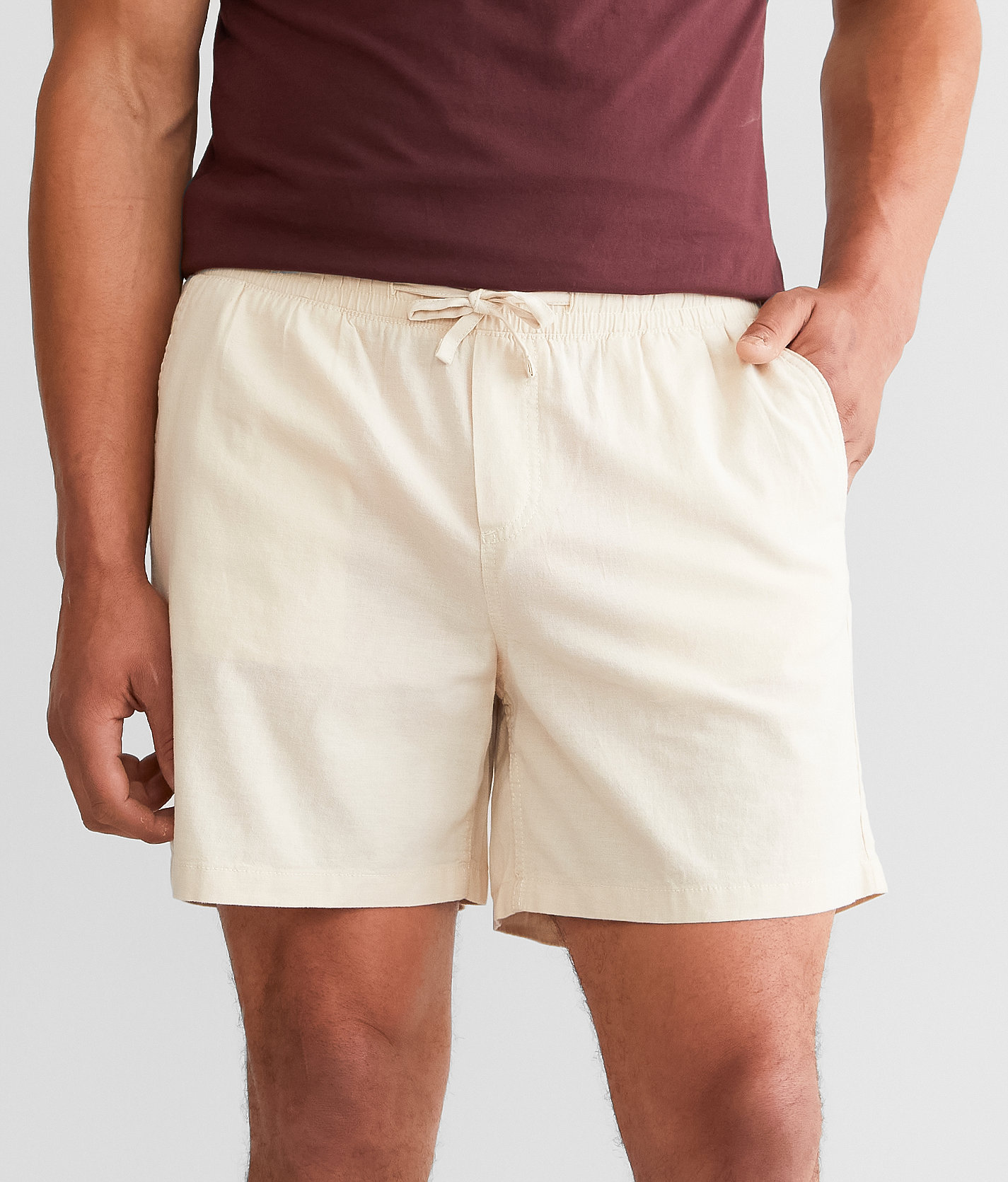 Jack&Jones® Jeff Linen Breeze Short - Men's Shorts in Moonbeam