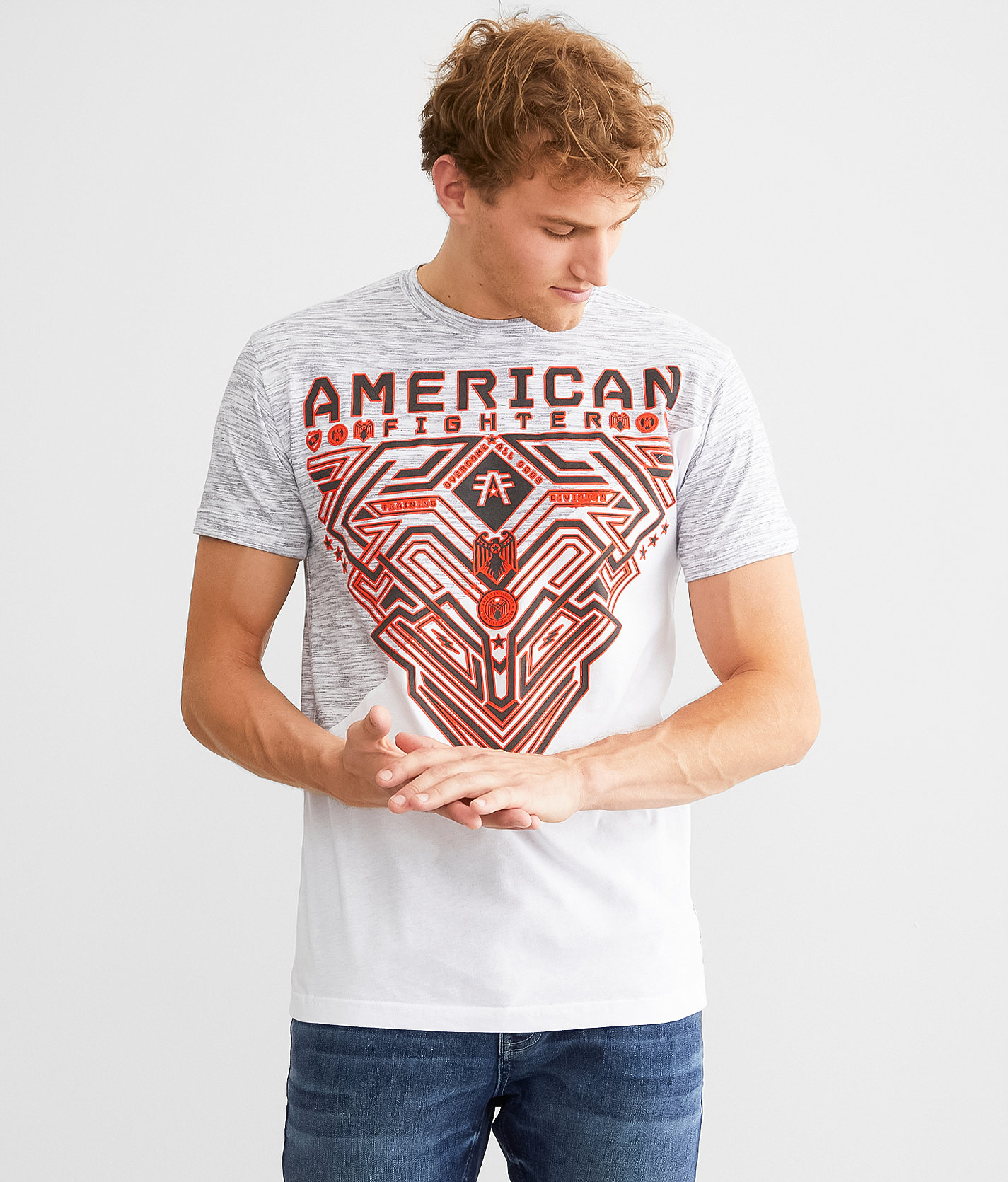 American Fighter Foster T-Shirt - Men's T-Shirts in White Black