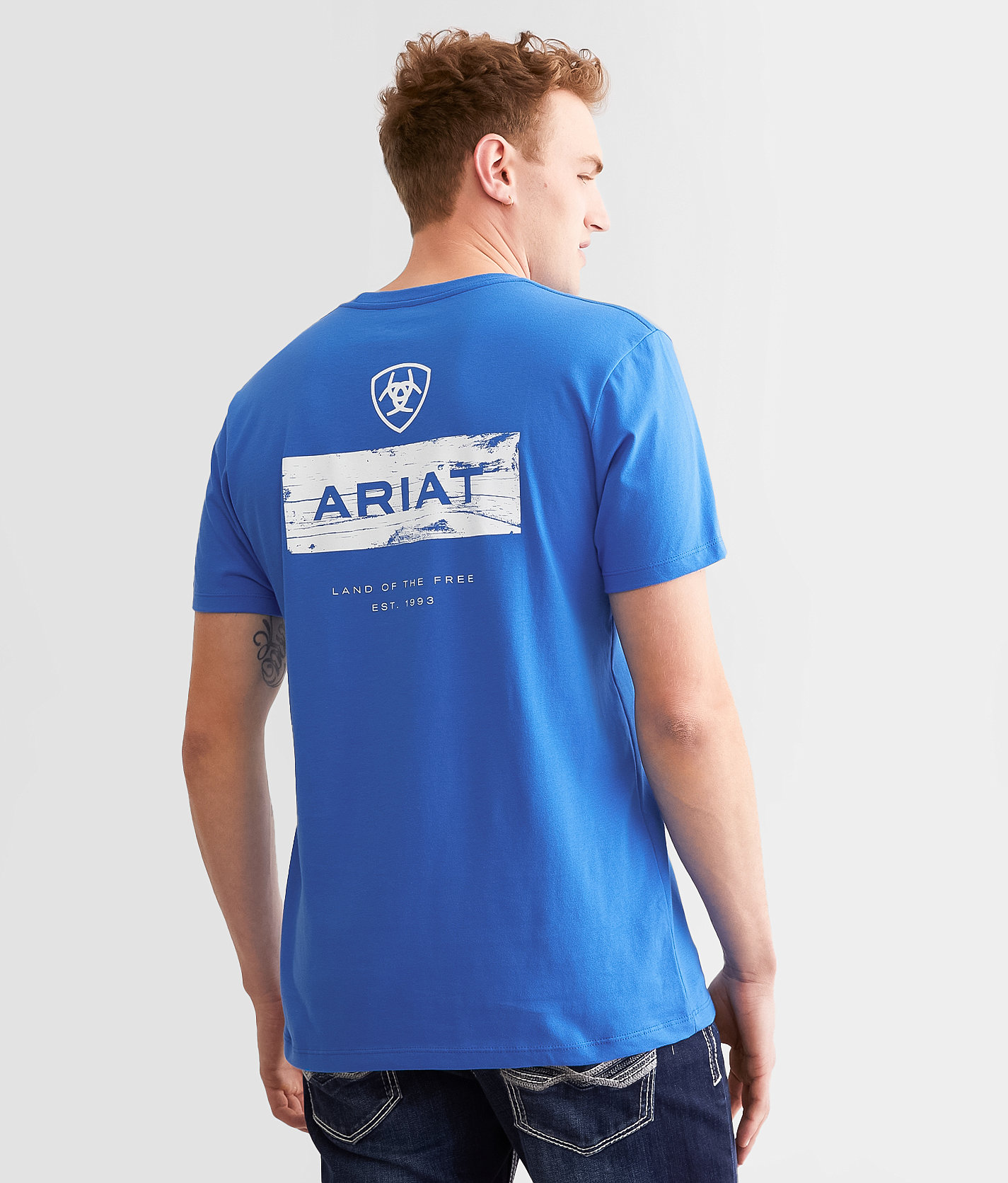 Ariat Stacks T-Shirt - Men's T-Shirts in Royal Blue