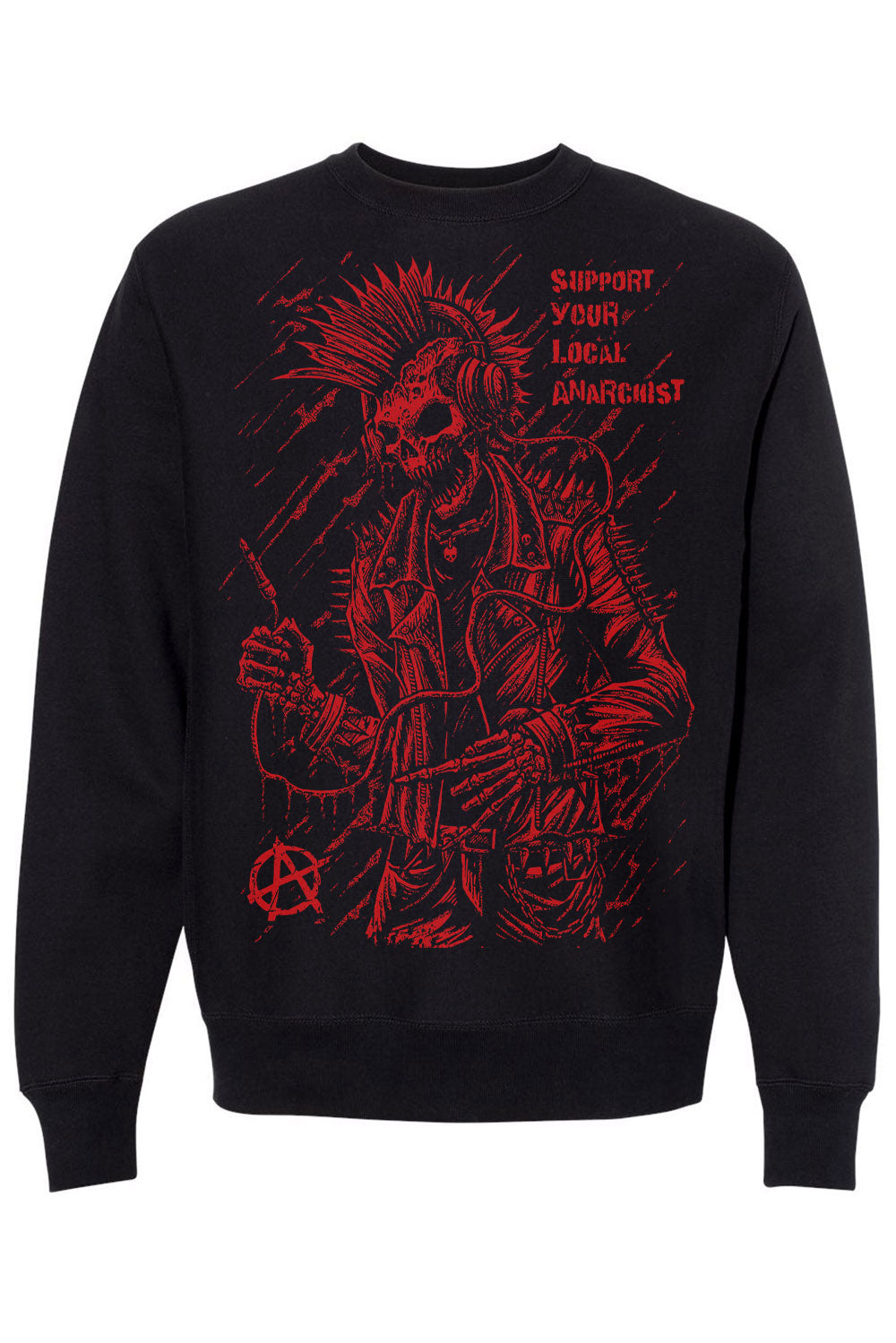 Punk's Not Dead Sweatshirt [Red]