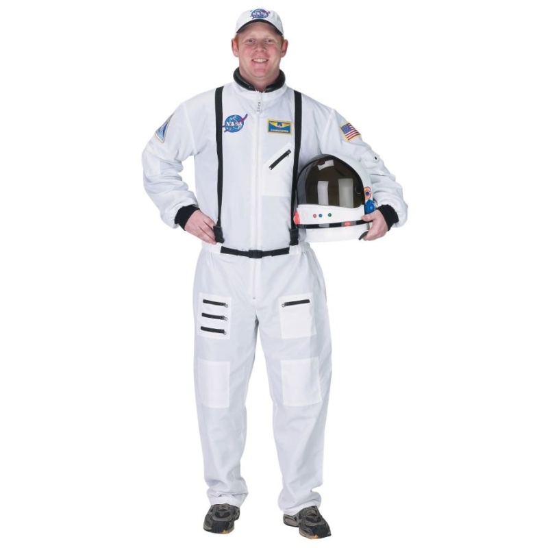 Astronaut Suit Adult White Lg