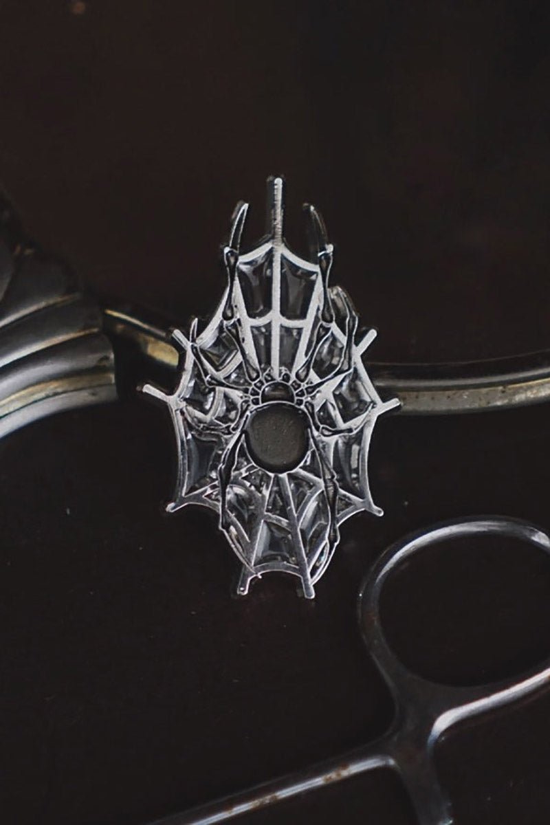 Arachnophobia Enamel Pin