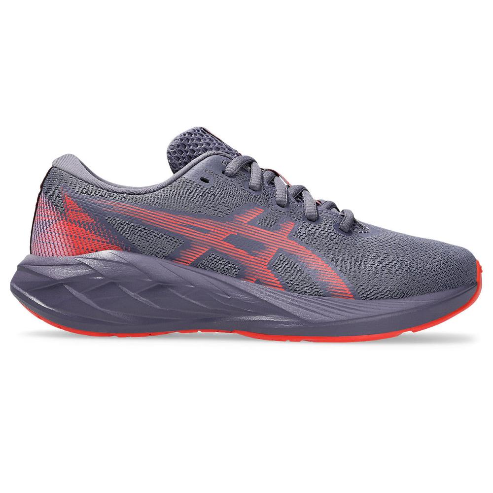 Asics Novablast 5 GS | Greyish Purple/Coral Reef | Youth Running and Walking Shoe
