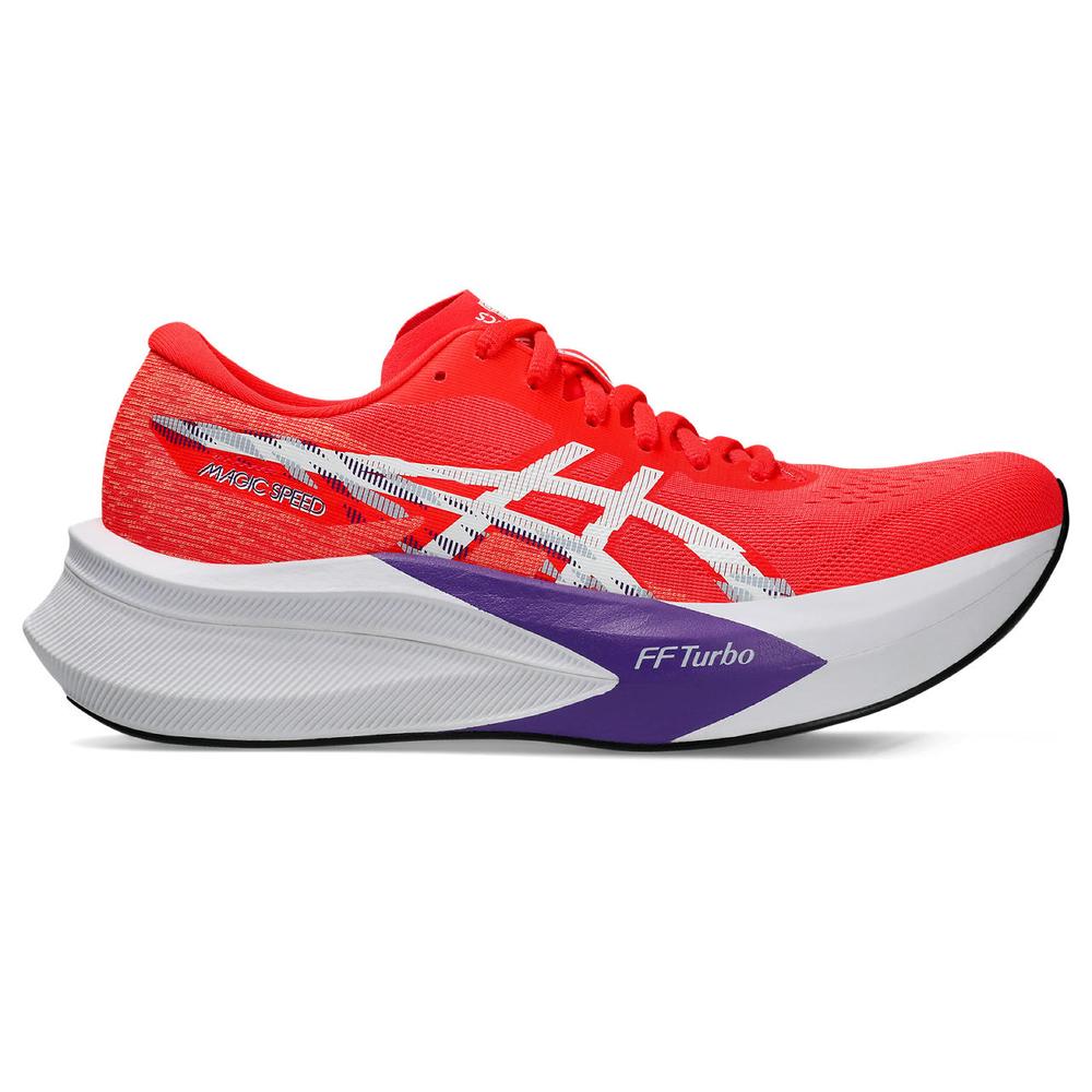 Asics Magic Speed 4 | Flash Red/White | Women's Neutral Racing Shoes