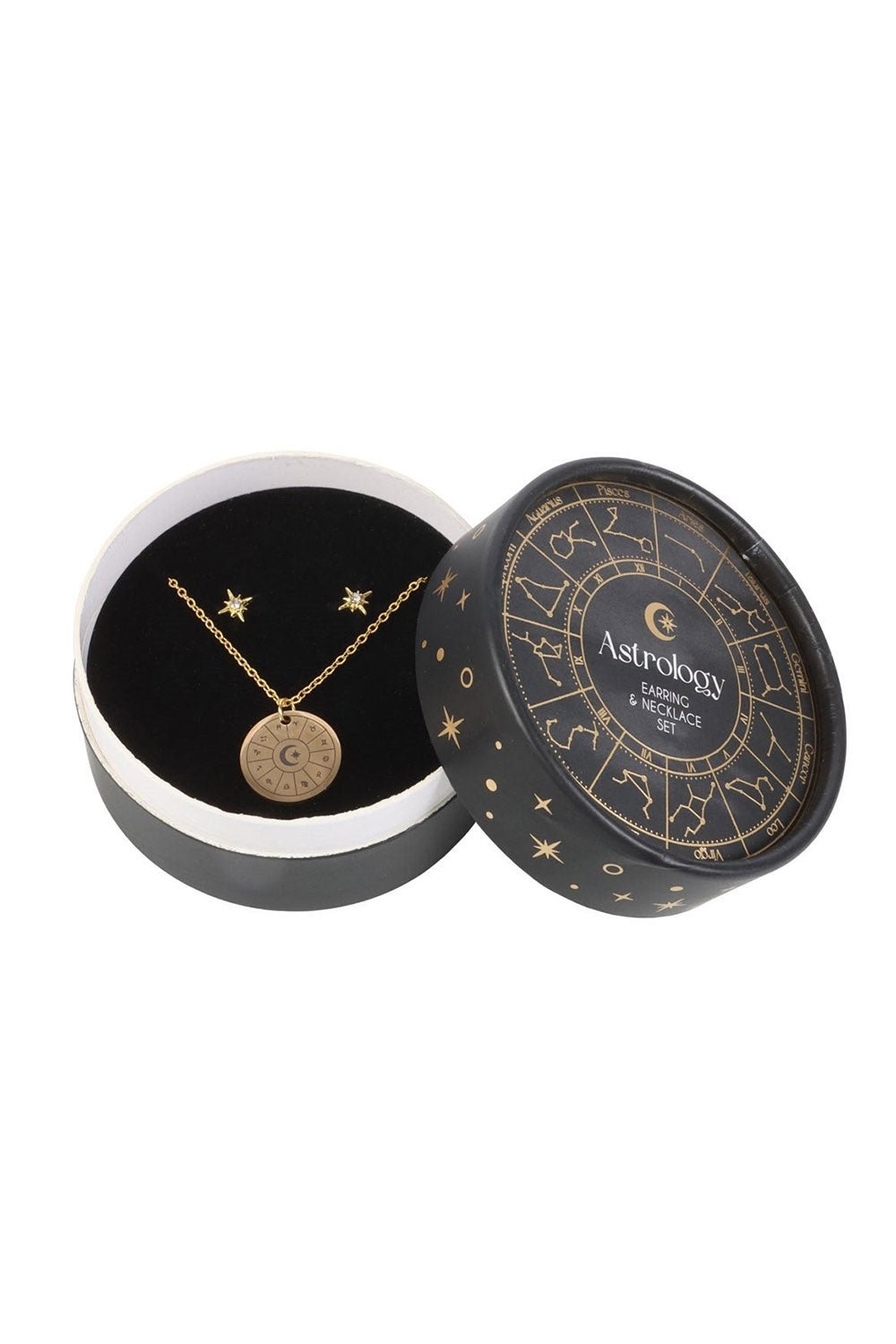 Astrology Wheel Earring and Necklace Set