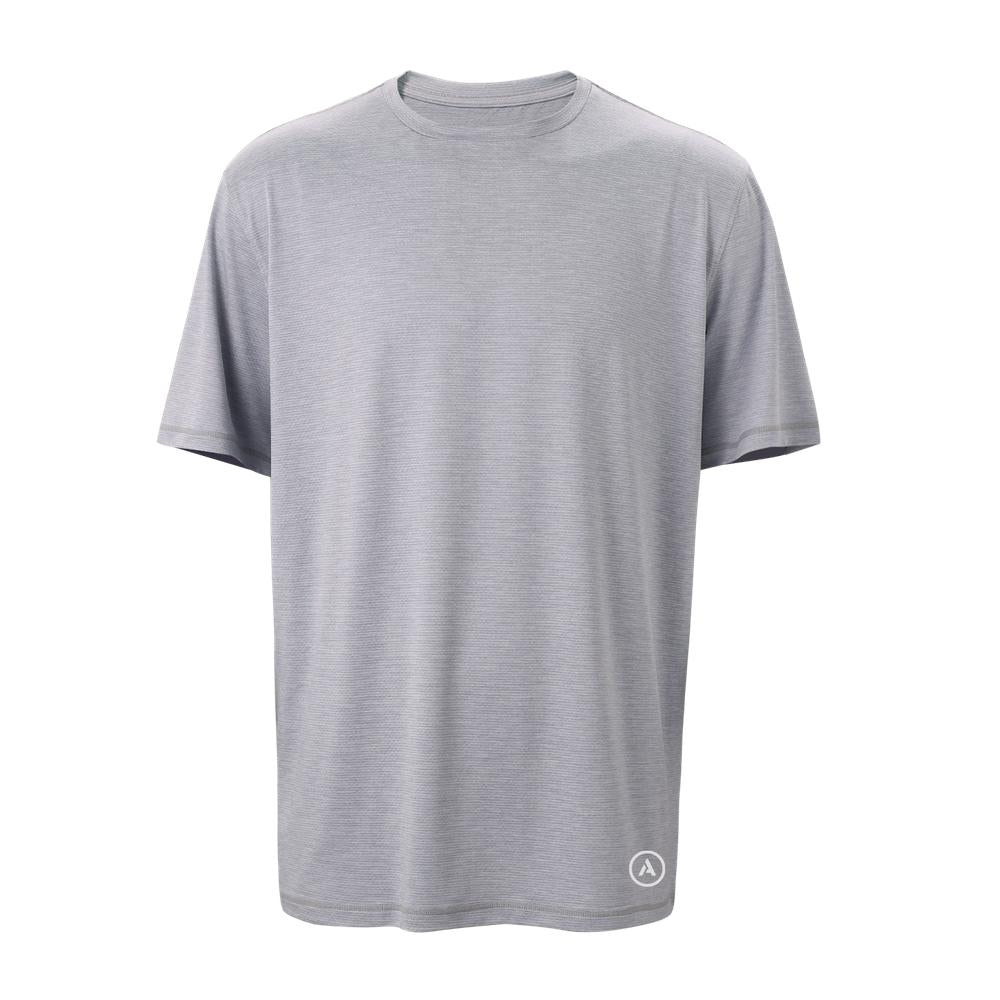 Athletic Annex LuxDry Short Sleeve | Silver Cloud | Men's Running T-Shirts
