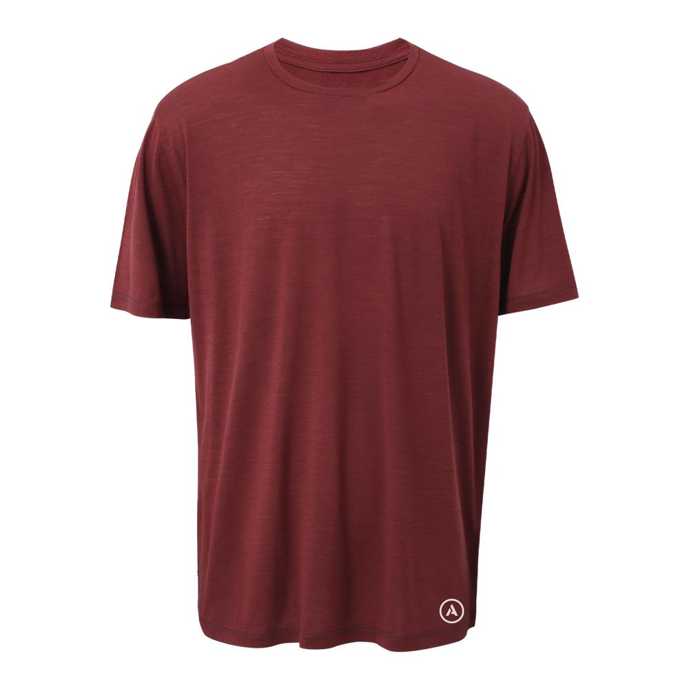 Athletic Annex Merino Short Sleeve | Oxblood Red | Men's Running T-Shirts