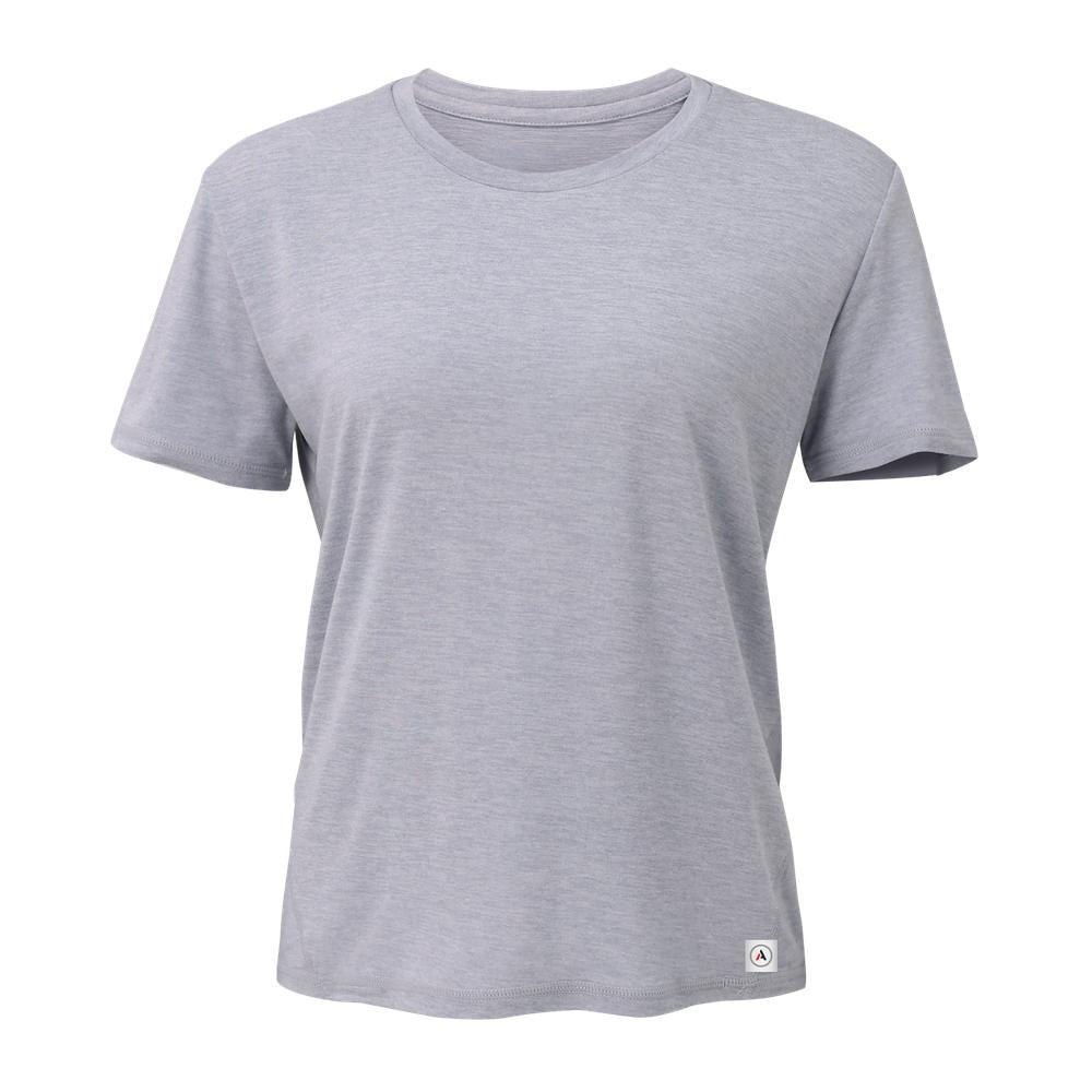 Athletic Annex Performance Tech Tee | Silver Cloud | Women's Short Sleeve Activewear