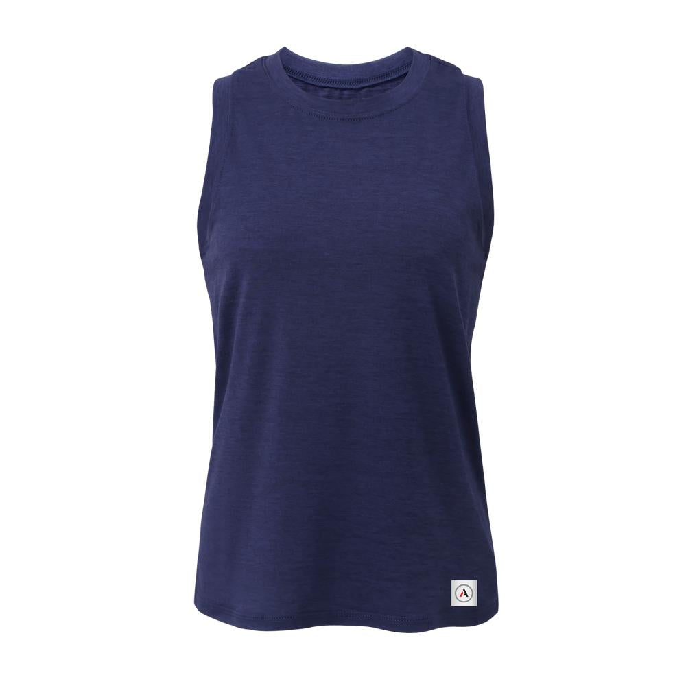 Athletic Annex High Neck Crop Tank Top | Naval Academy | Women's Running & Yoga Tops