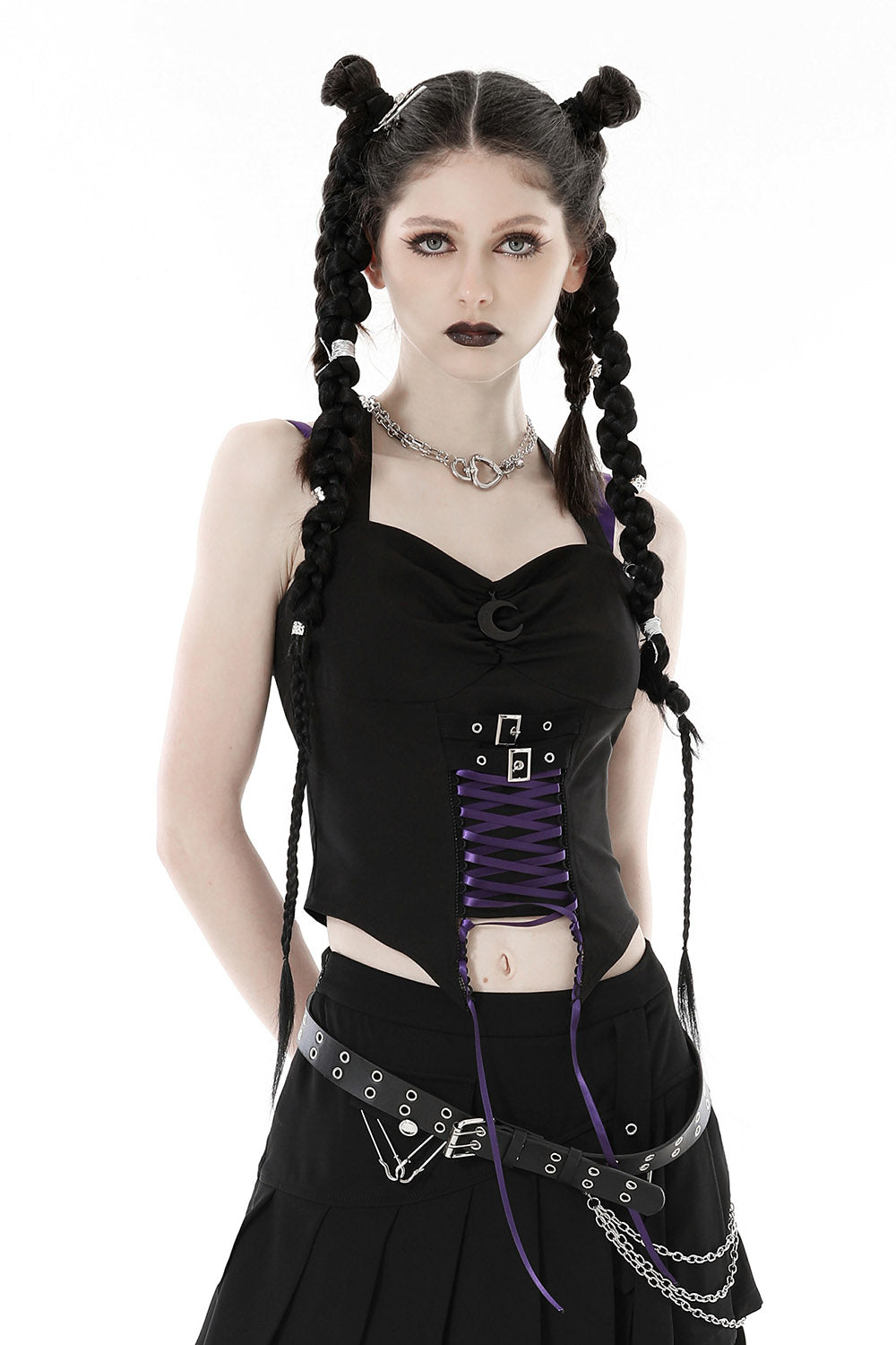 Moonhaunt Halter Crop Top
