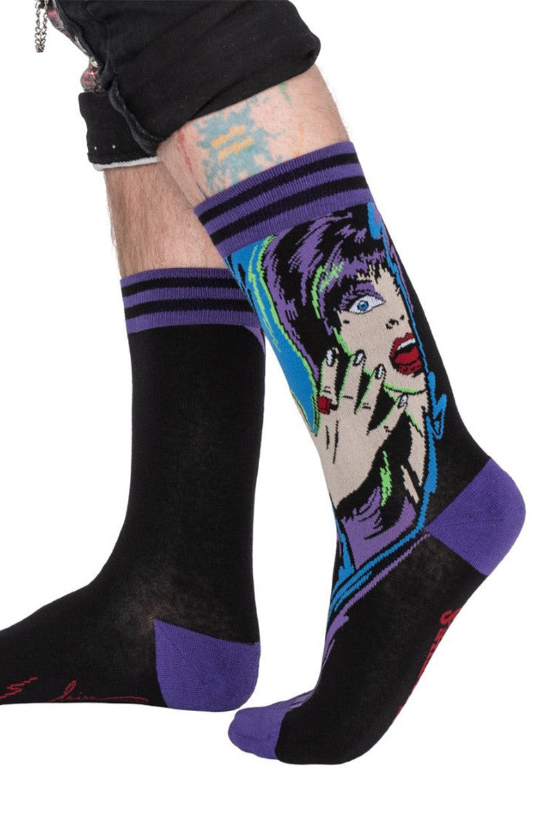 Elvira Unpleasant Dreemz Crew Socks