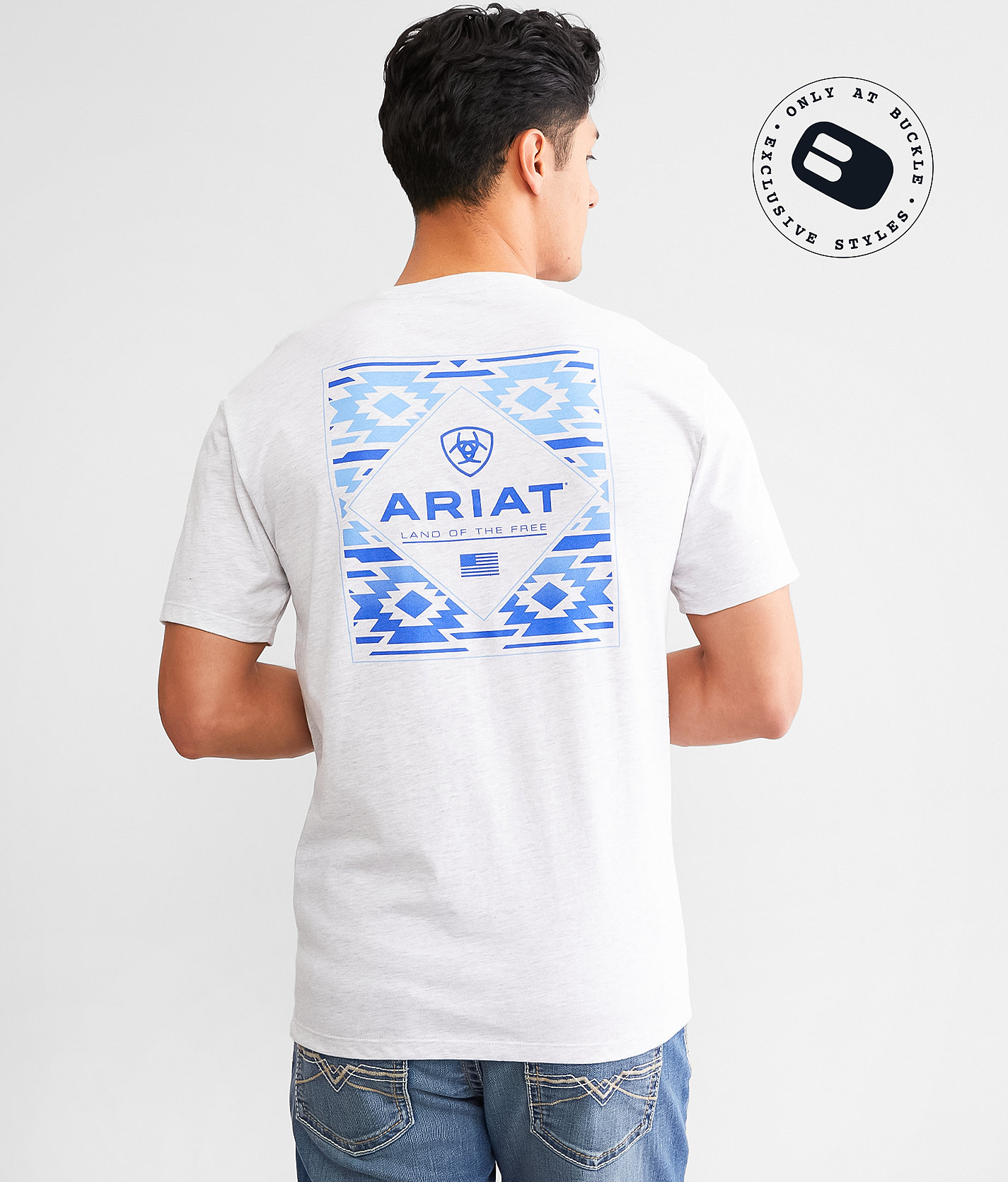 Ariat Eagle Rock T-Shirt - Men's T-Shirts in Ash