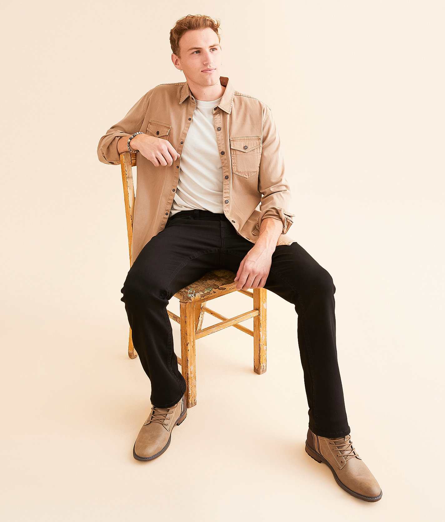 Salvage Mayhem Straight Stretch Jean - Men's Jeans in Rye On Rye