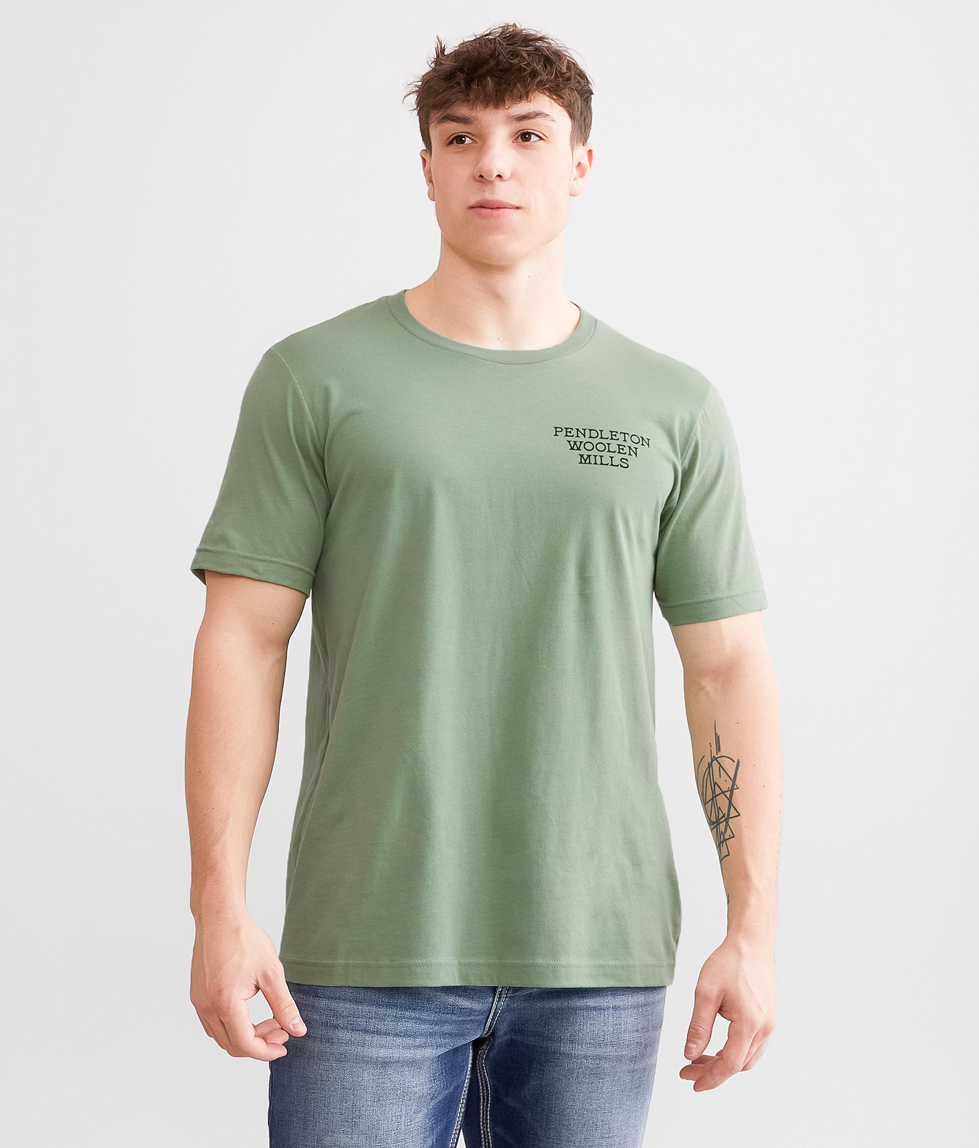 Pendleton Basket Maker T-Shirt - Men's T-Shirts in Sage