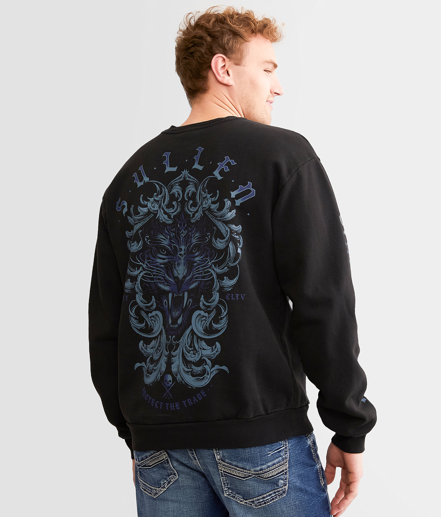 Sullen Vortrakker Panther Pullover - Men's Sweatshirts in Vintage Black