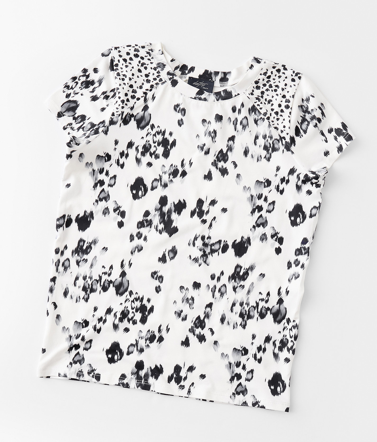 Girls - Daytrip Cow Print Top - Girl's Shirts & Blouses in Black White