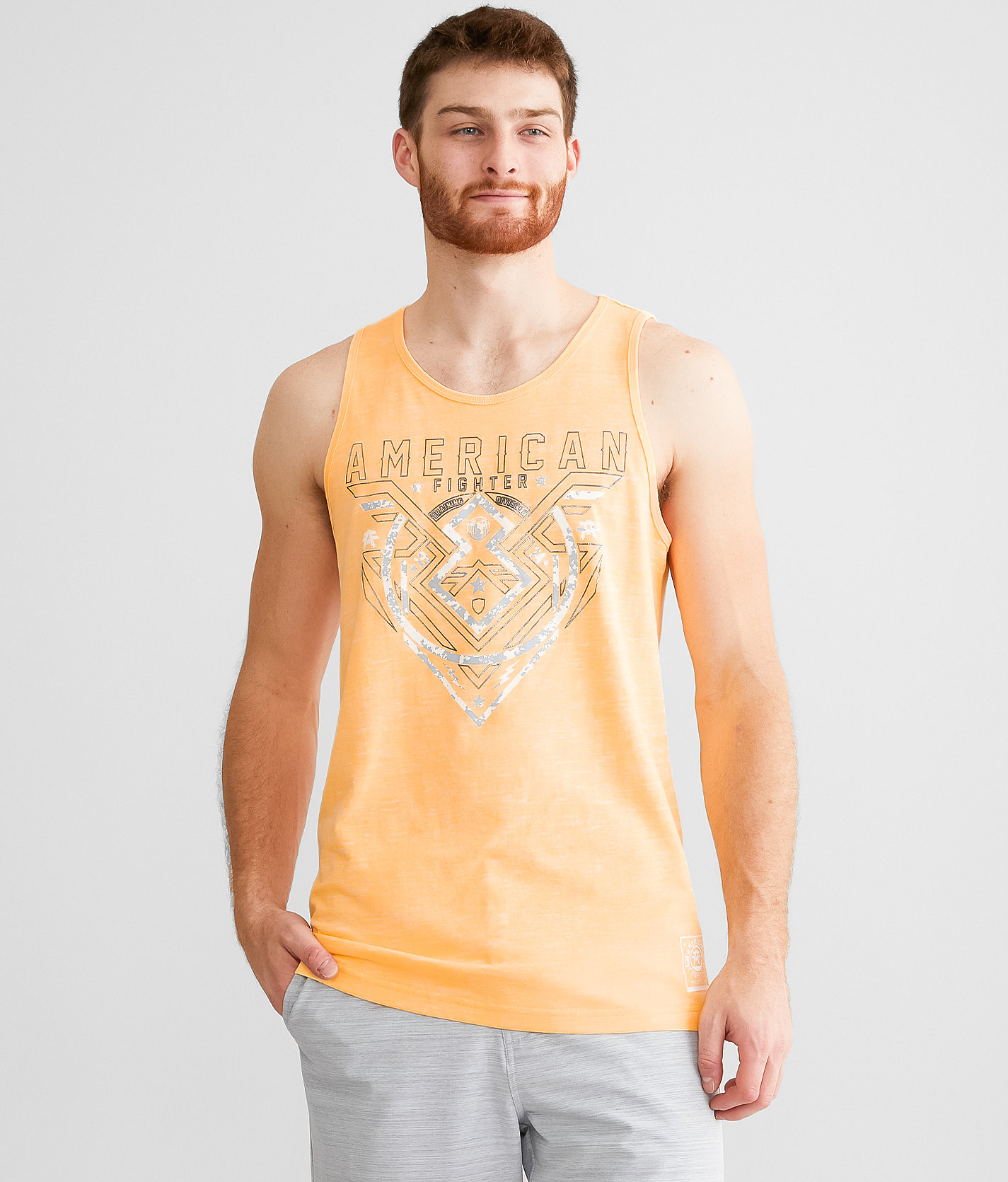 American Fighter Oakview Tank Top - Men's Tank Tops in Neon Tangerine