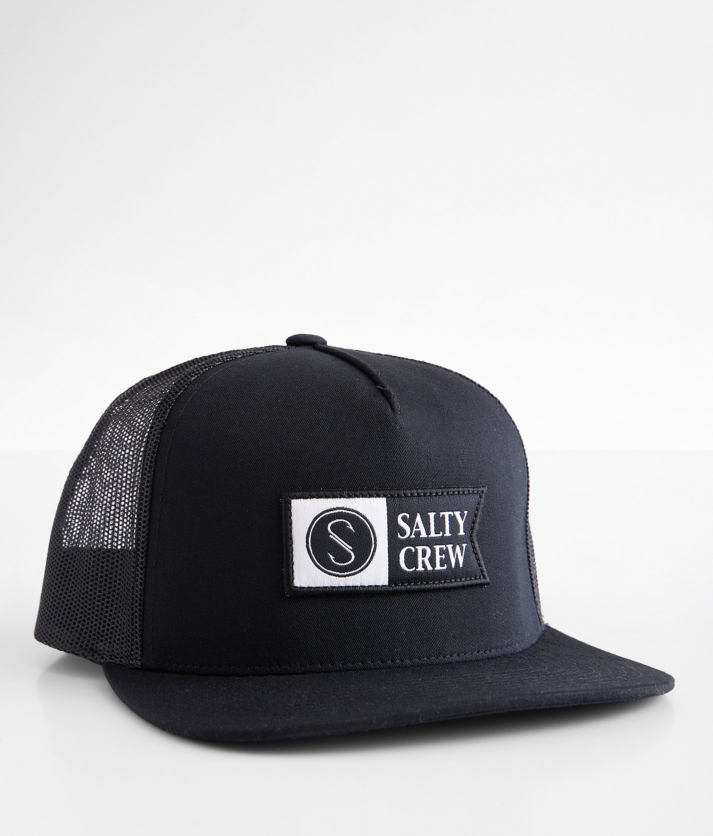 Salty Crew Alpha Twill Trucker Hat - Men's Hats in Black