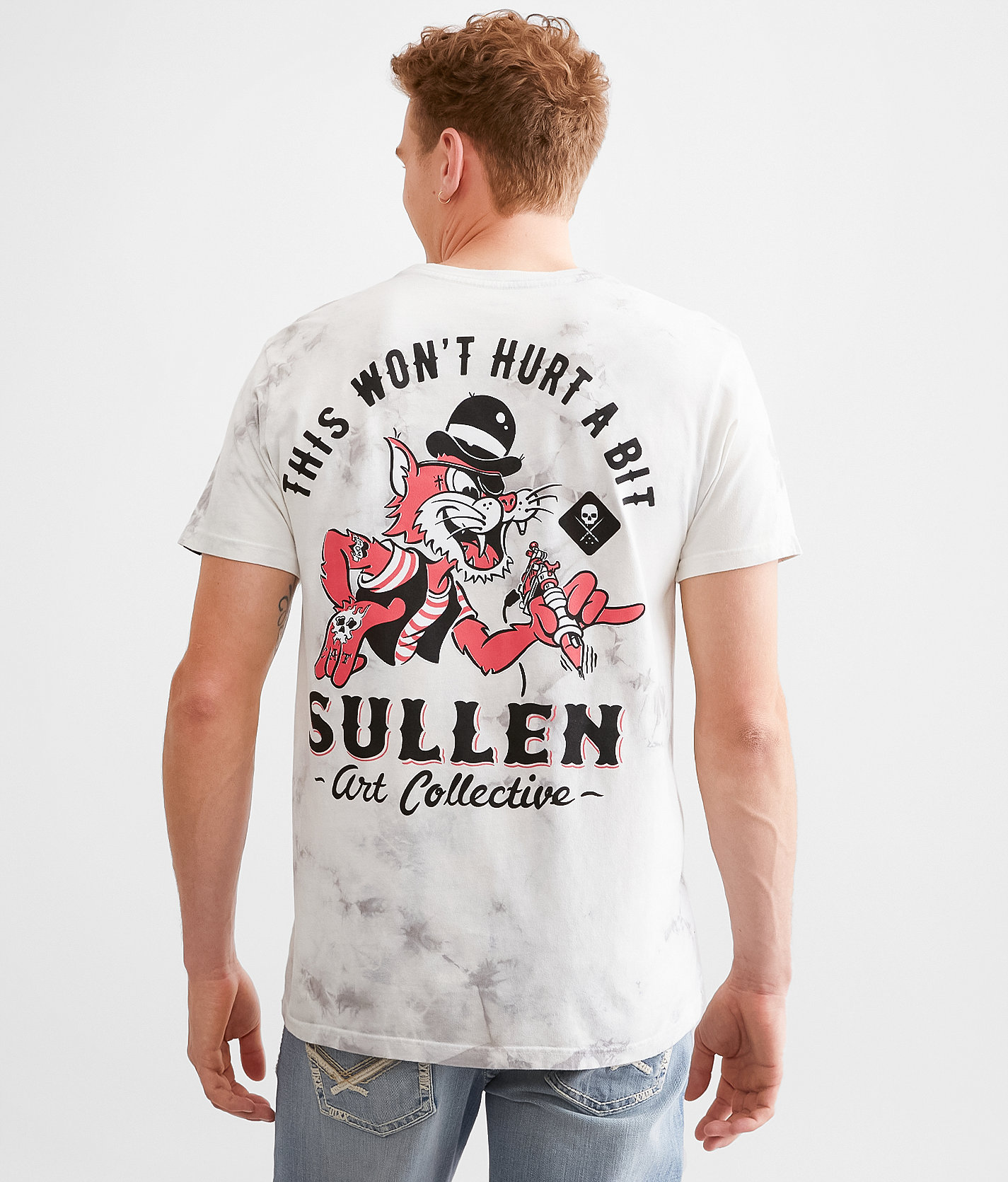 Sullen Won't Hurt T-Shirt - Men's T-Shirts in Light Grey Crystal Wash