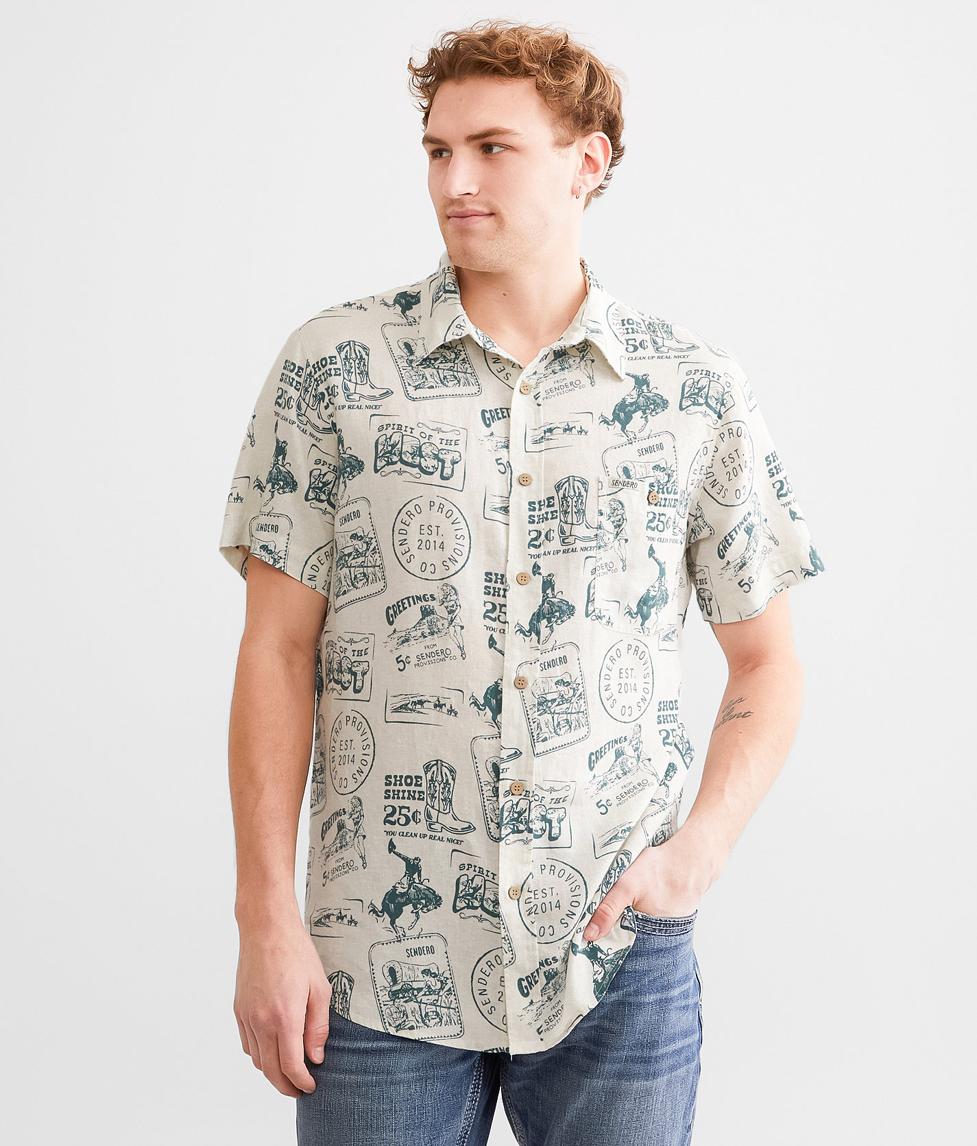 Sendero Provisions Co. City Slicker Shirt - Men's Shirts in Postcard