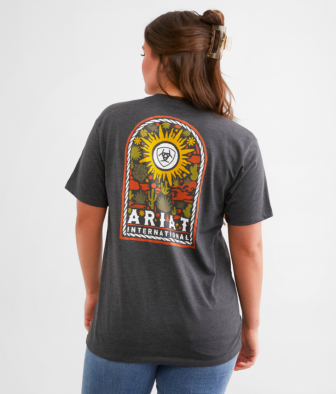Ariat Sundial T-Shirt - Women's T-Shirts in Charcoal Heather