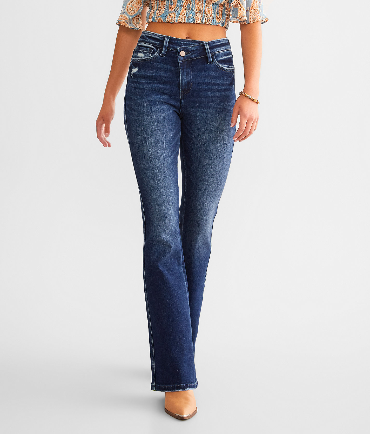 Flying Monkey High Rise Boot Stretch Jean - Women's Jeans in Valuable