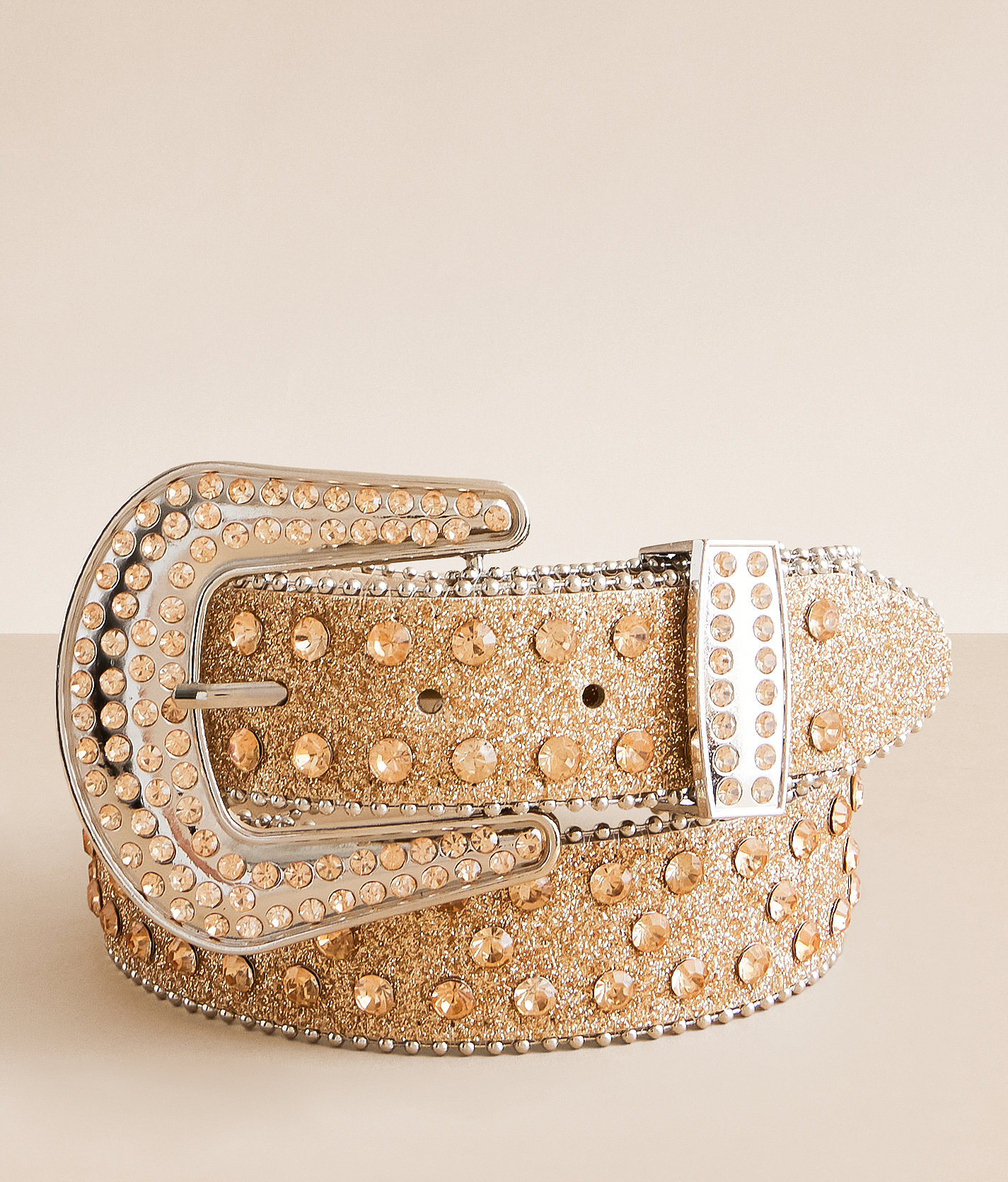 BKE Super Glitz Western Belt - Women's Belts in Champagne