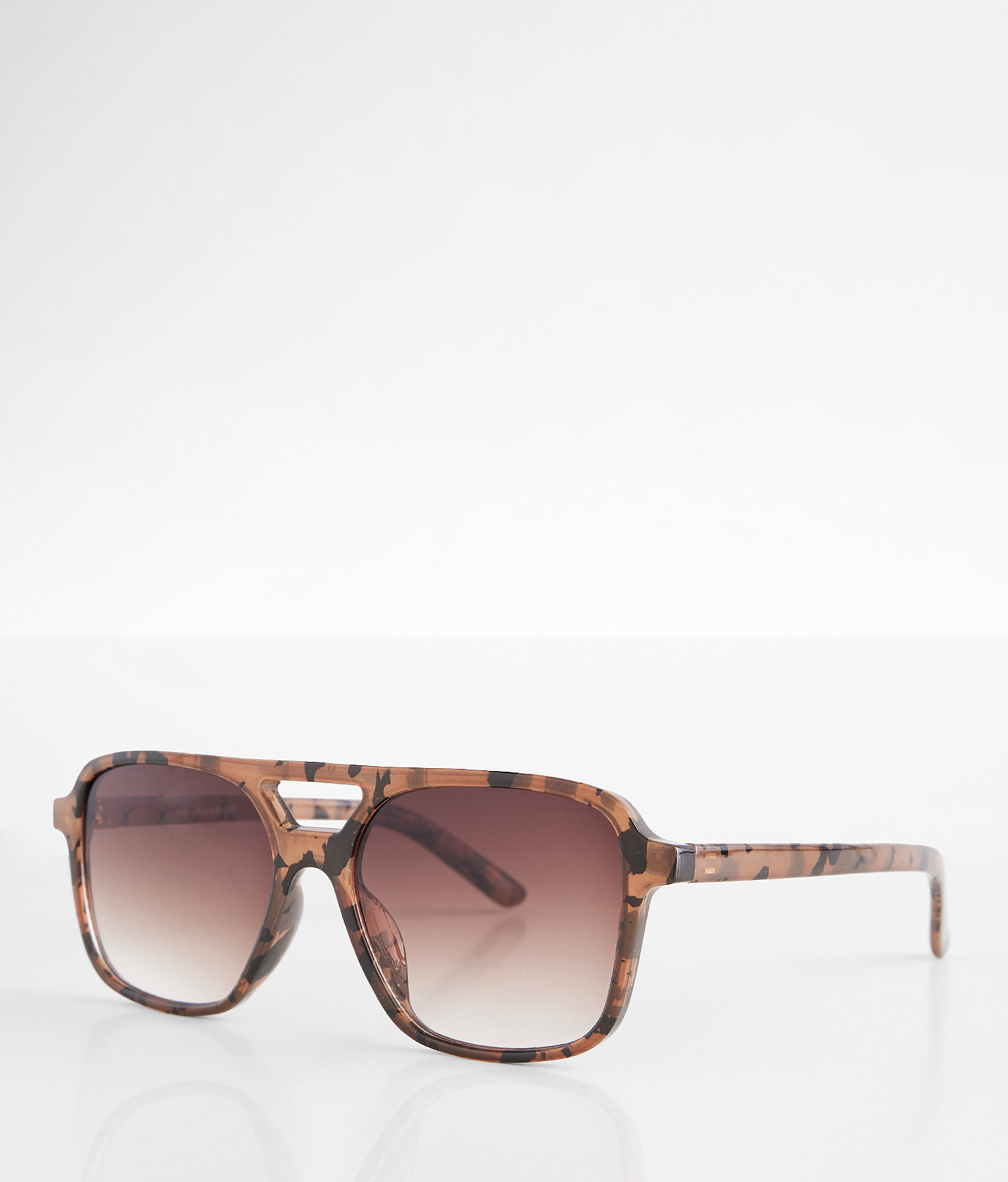 BKE Tort Aviator Sunglasses - Women's Sunglasses & Glasses in Brown Tort