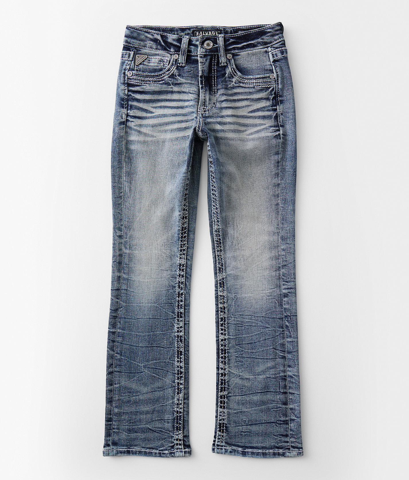 Boys - Salvage Chaos Boot Stretch Jean - Boy's Jeans in Slying Start