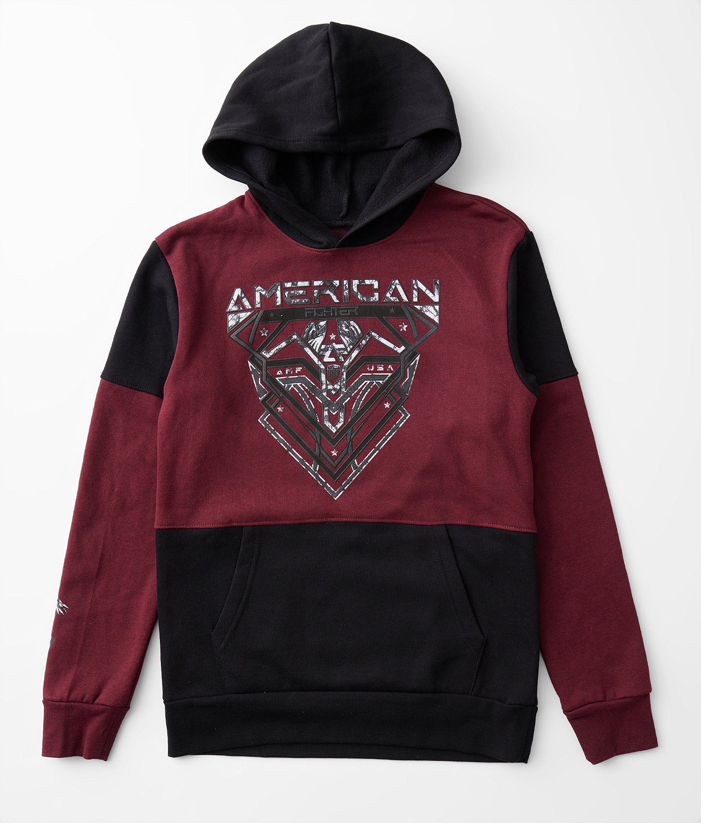 Boys - American Fighter Burleson Hooded Sweatshirt - Boy's Sweatshirts in Jester Red Black