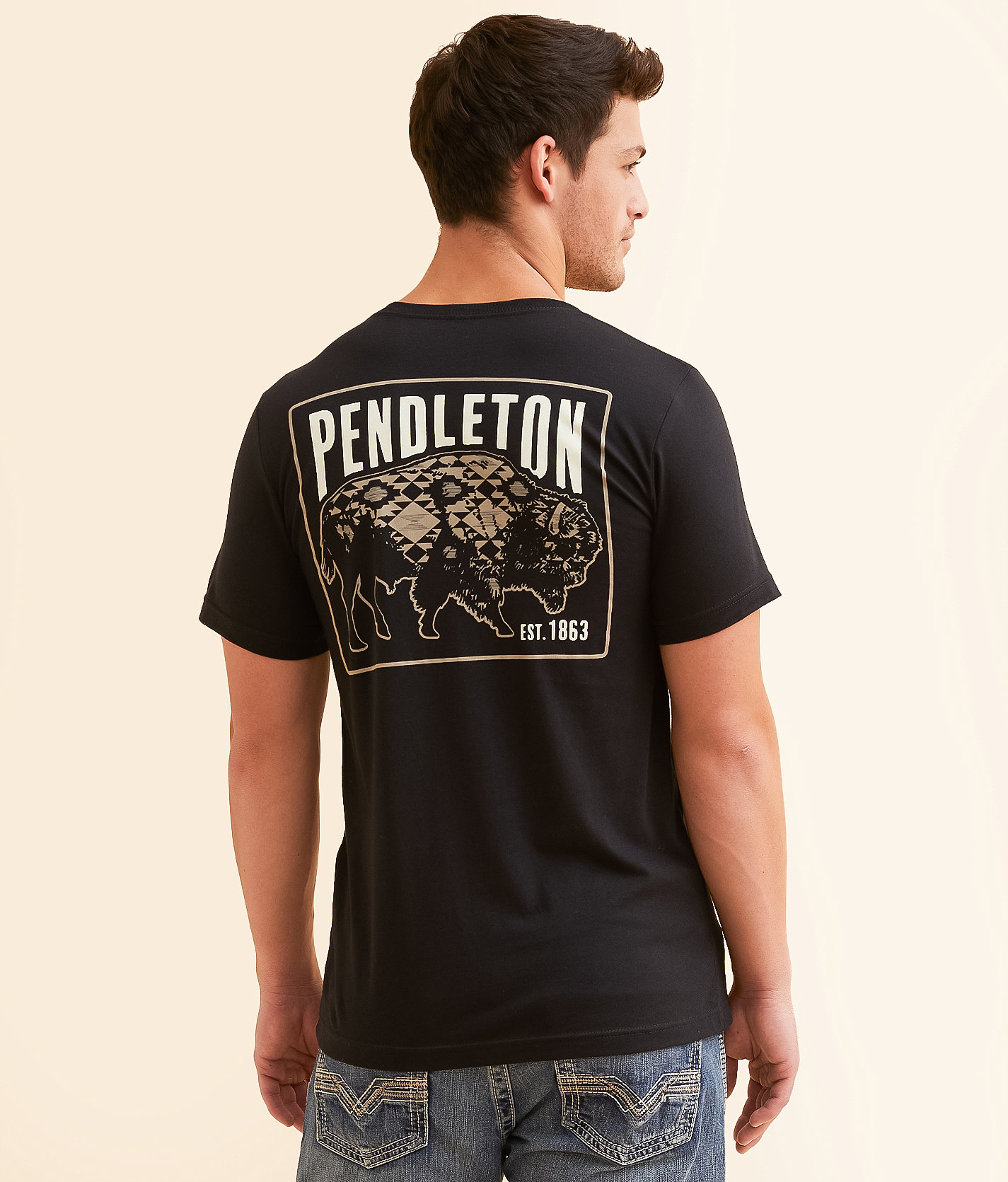 Pendleton Bison Stamp T-Shirt - Men's T-Shirts in Black