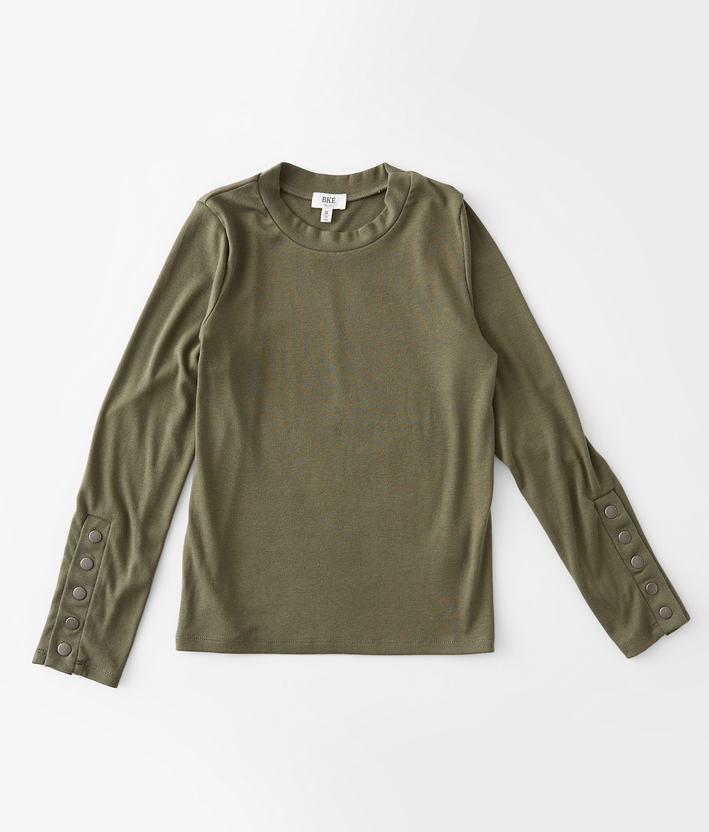 Girls - BKE Knit Top - Girl's Shirts & Blouses in Olive