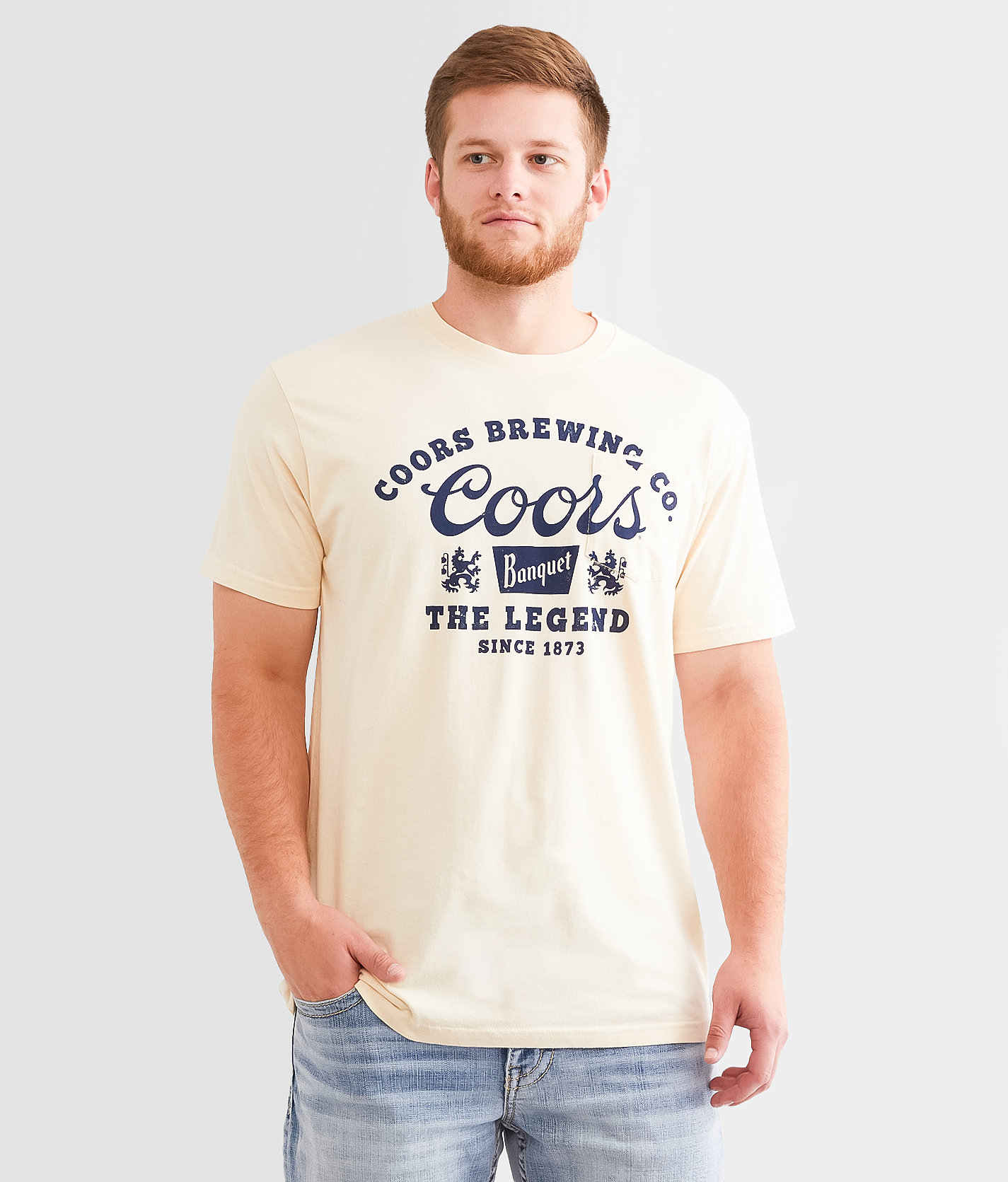 American Needle Coors® Burton T-Shirt - Men's T-Shirts in Cream