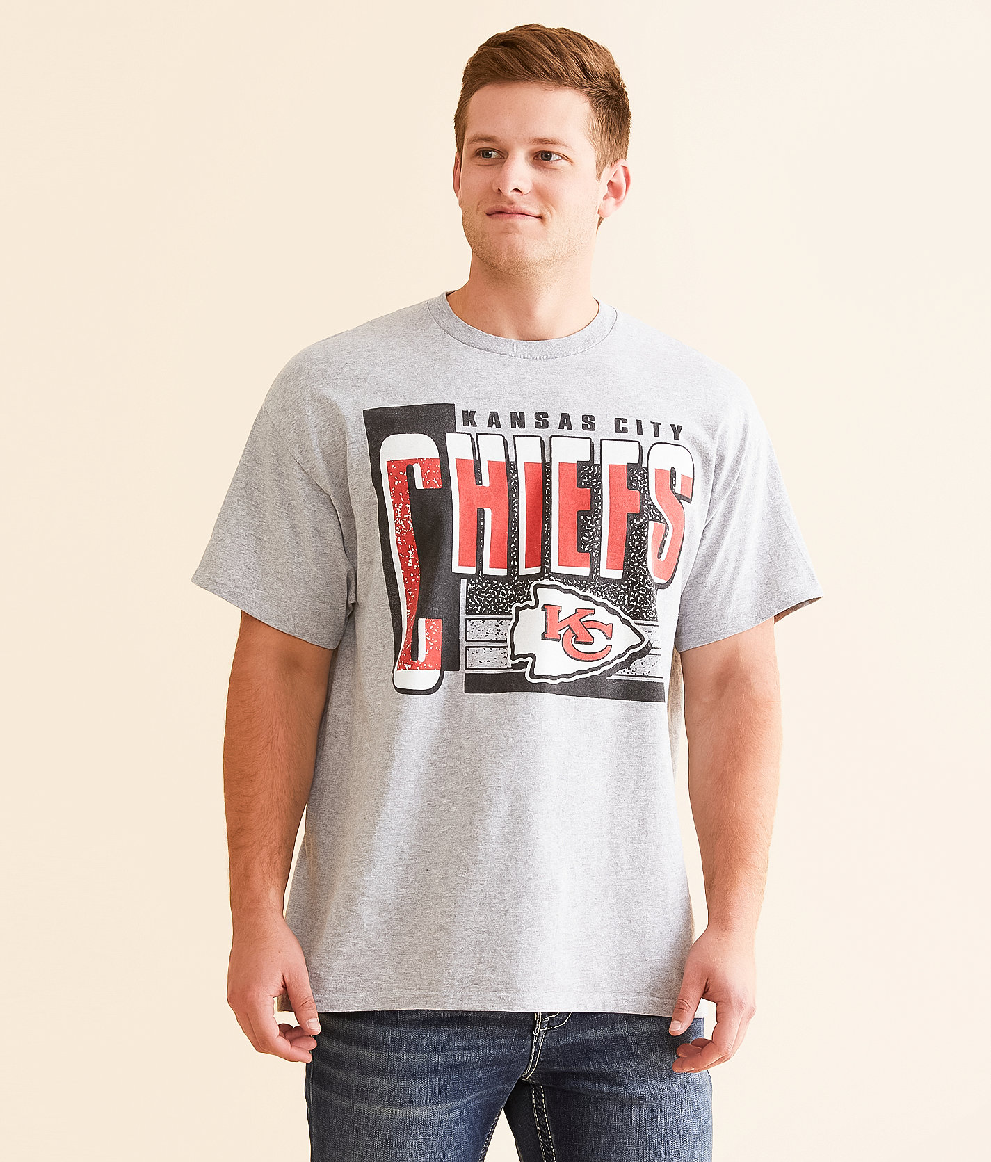 Junkfood Kansas City Chiefs Complete T-Shirt - Men's T-Shirts in Heather Grey