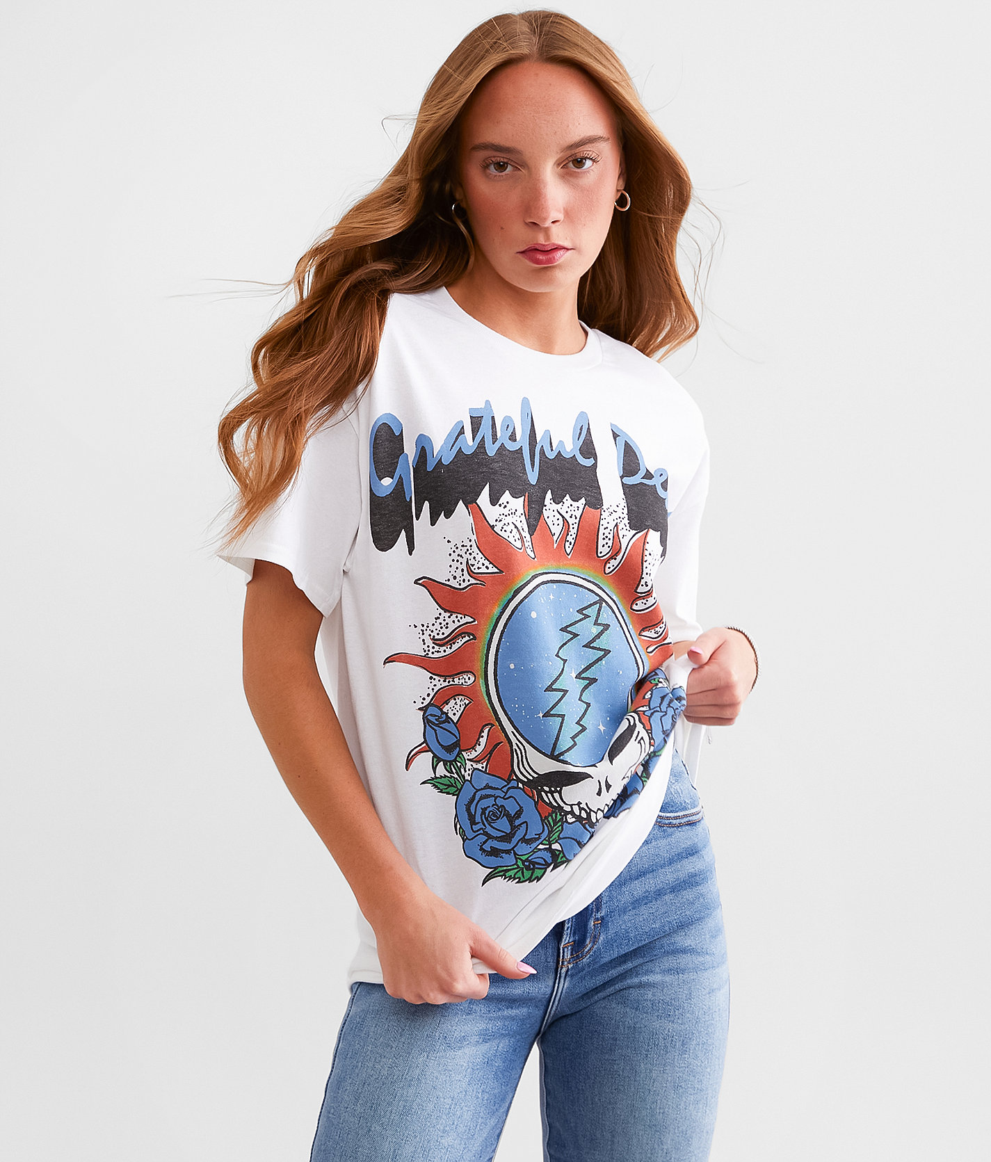 Junkfood Grateful Dead Summer Tour Band T-Shirt - Women's T-Shirts in White