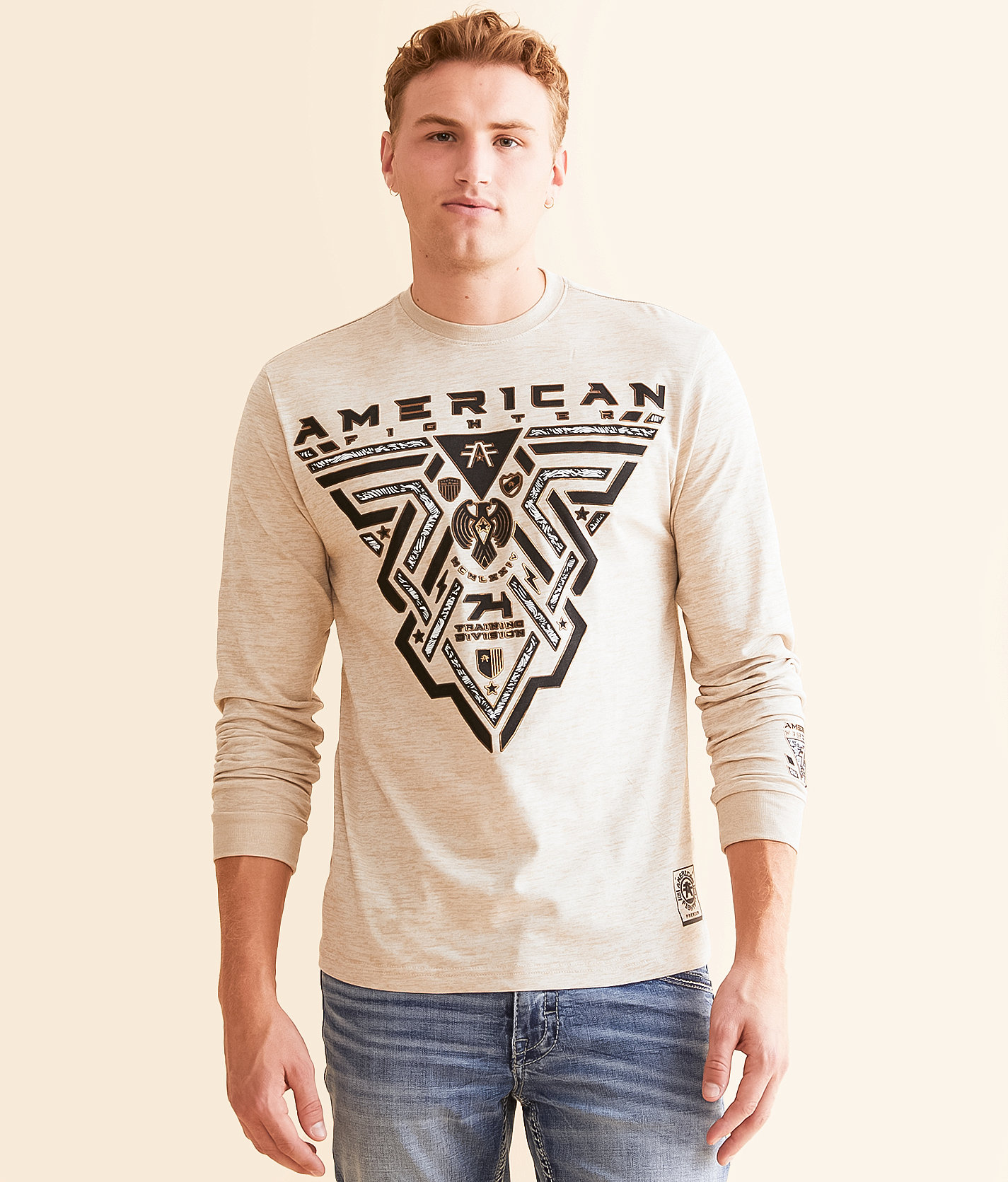 American Fighter Midnight T-Shirt - Men's T-Shirts in Sand Dark Sand