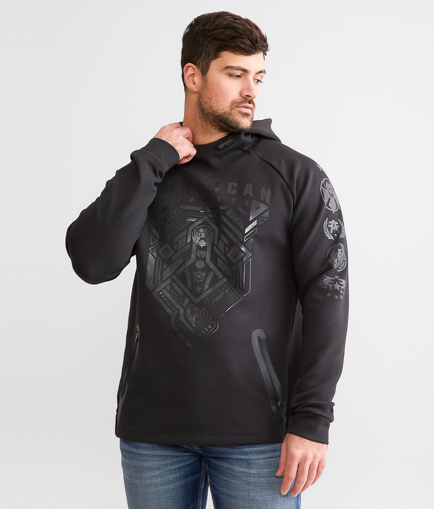 American Fighter Irvine Hoodie - Men's Sweatshirts in Black