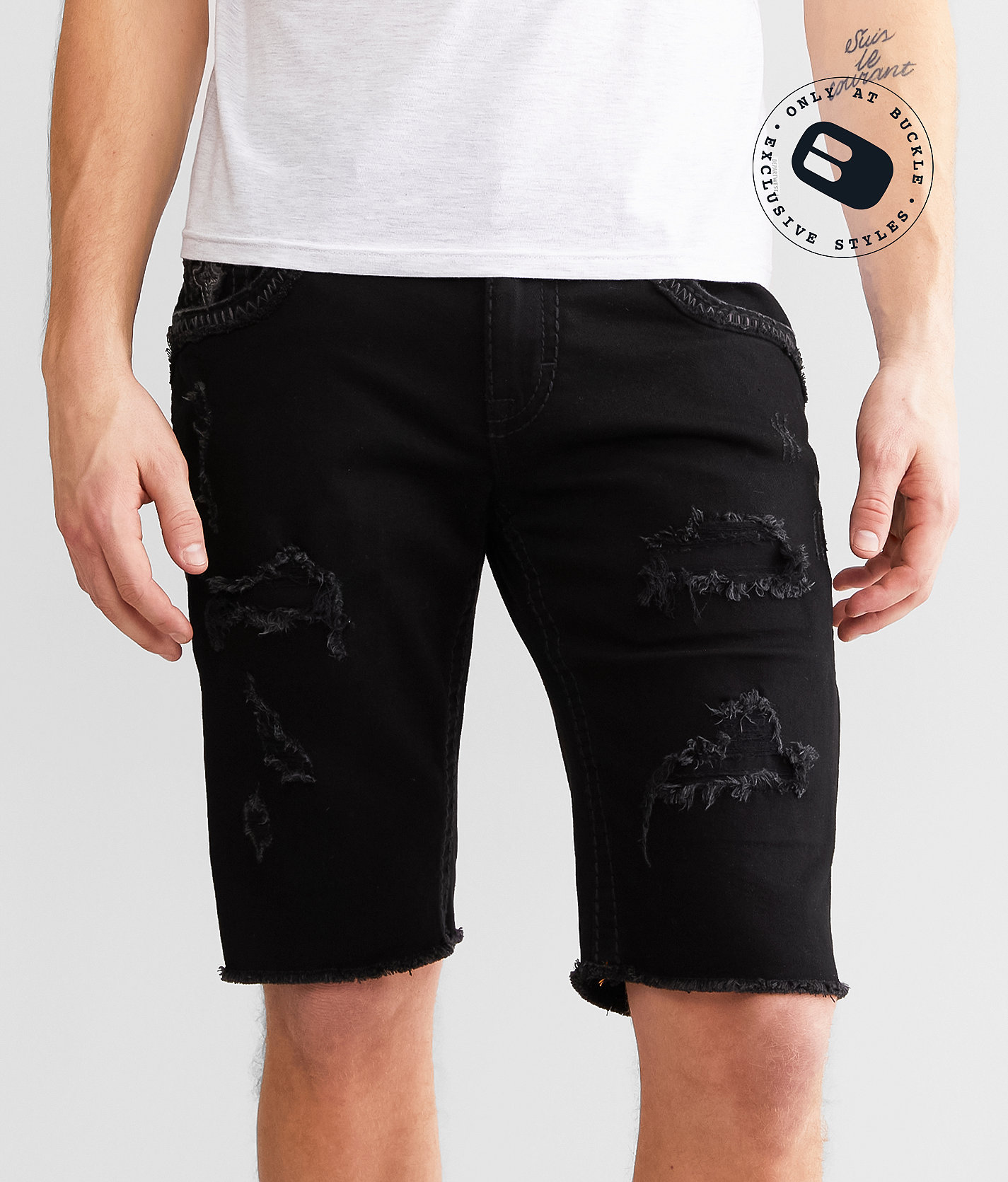 Rock Revival Lorenzo 12" Stretch Short - Men's Shorts in Lorenzo H202