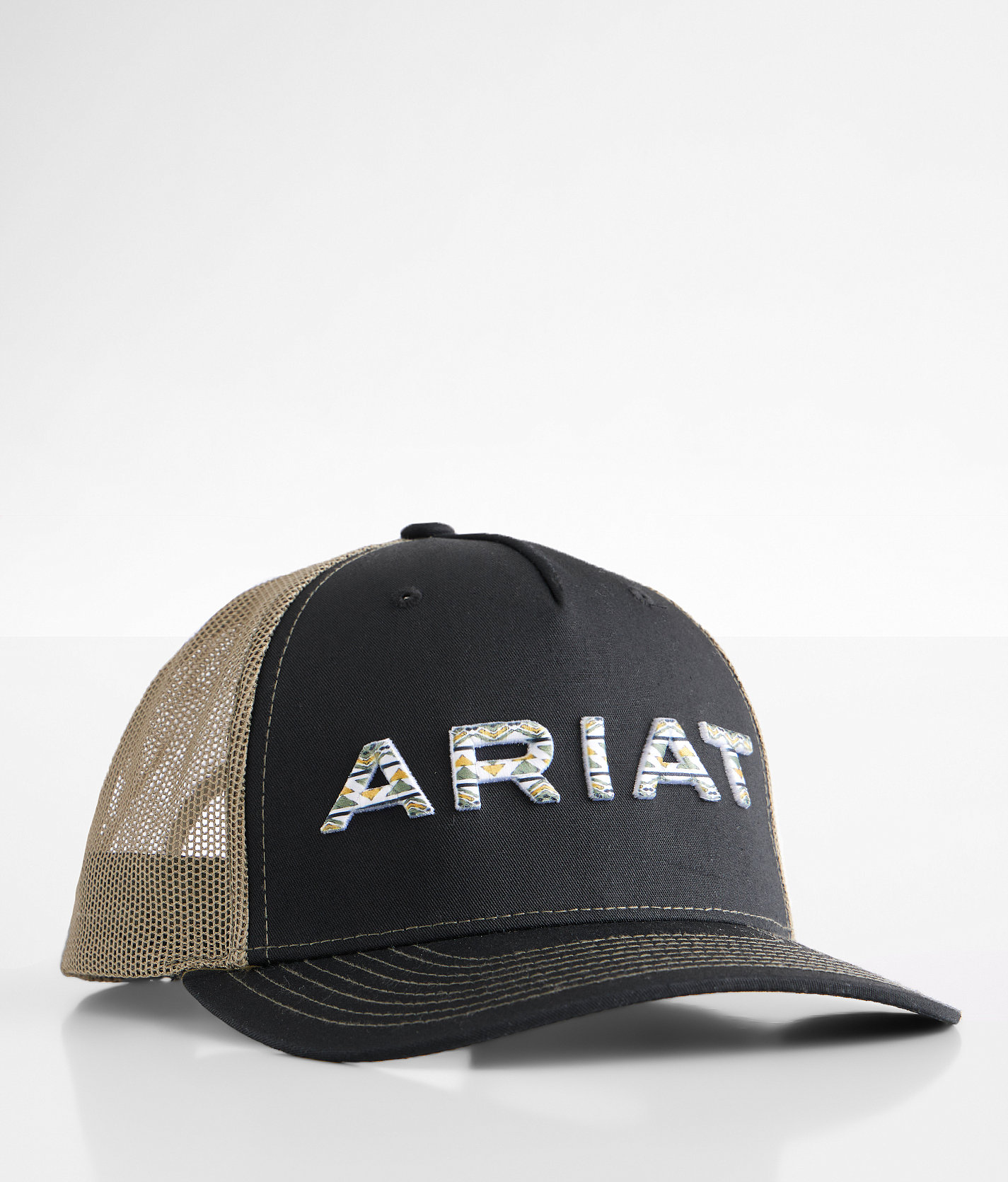 Ariat Southwestern Western Trucker Hat - Men's Hats in Black