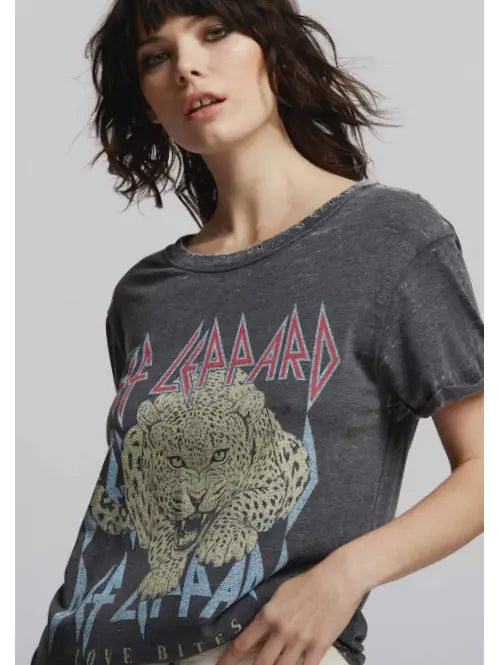 Def Leppard Love Bites Burnout Tee