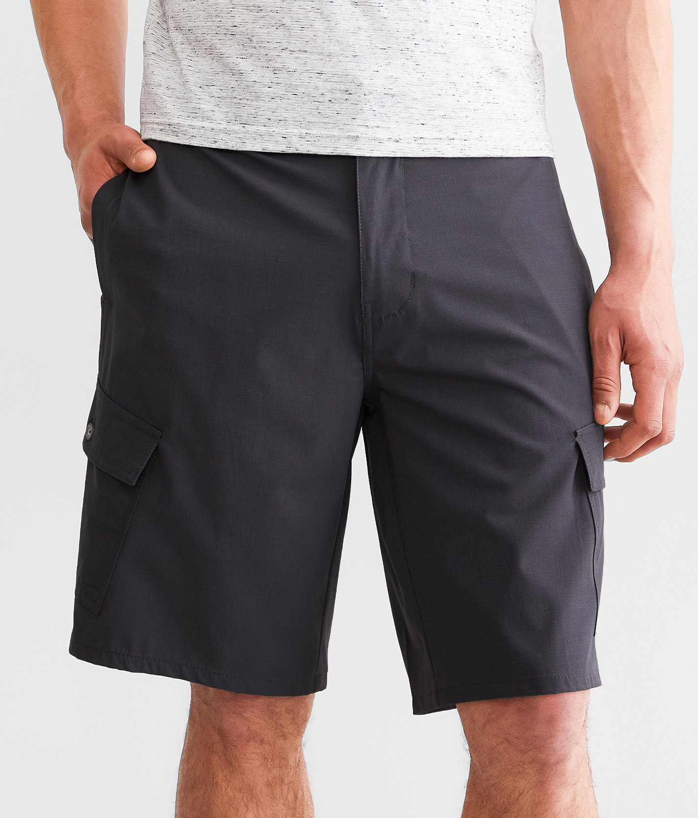 BKE Fairfield Hybrid Cargo Stretch Walkshort - Men's Shorts in Granite