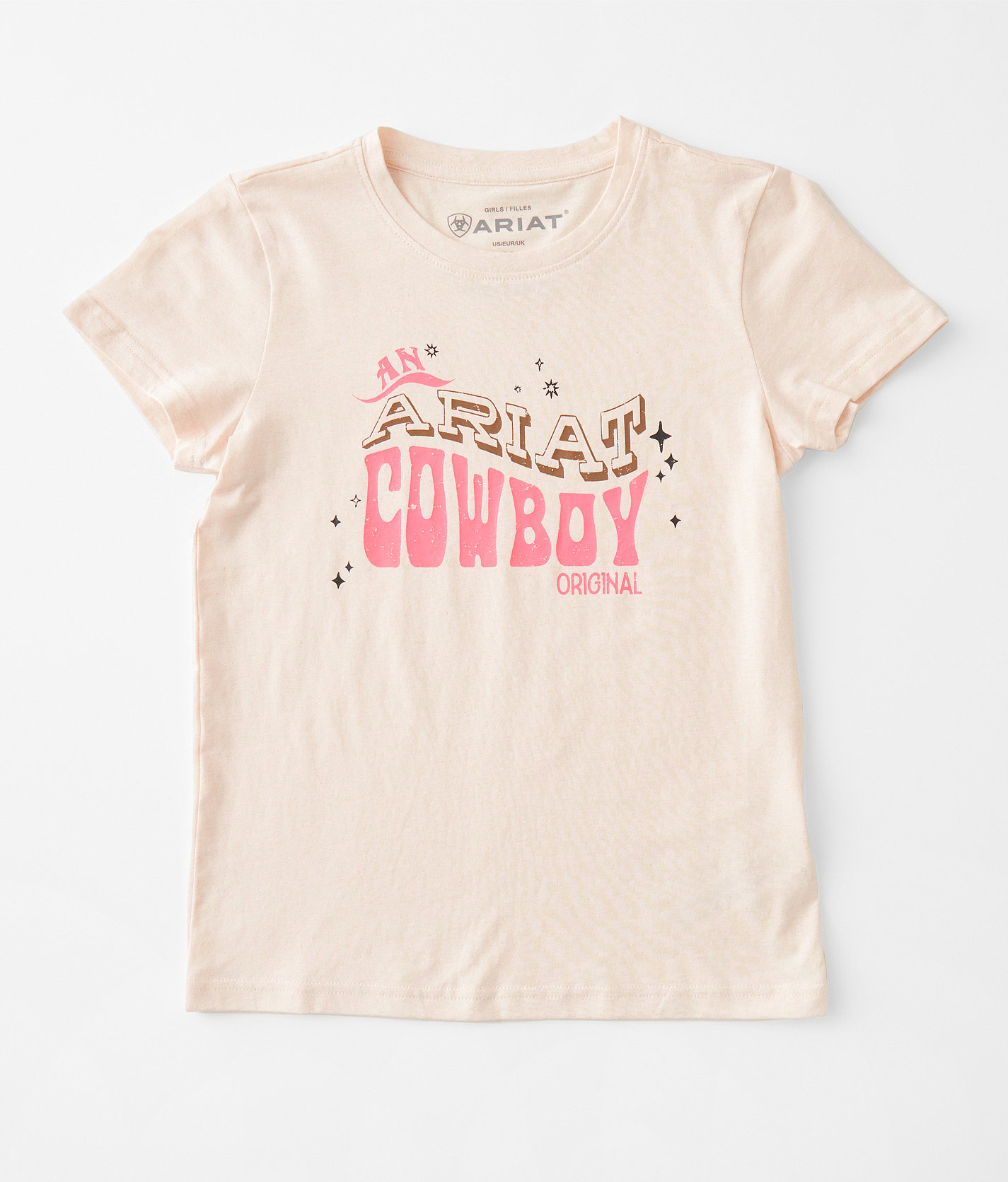 Girls - Ariat Cowboy T-Shirt - Girl's T-Shirts in Pink Heather