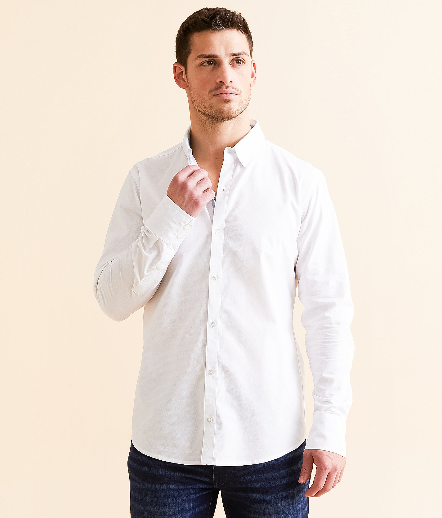 J.B. Holt Embroidered Standard Shirt - Men's Shirts in White