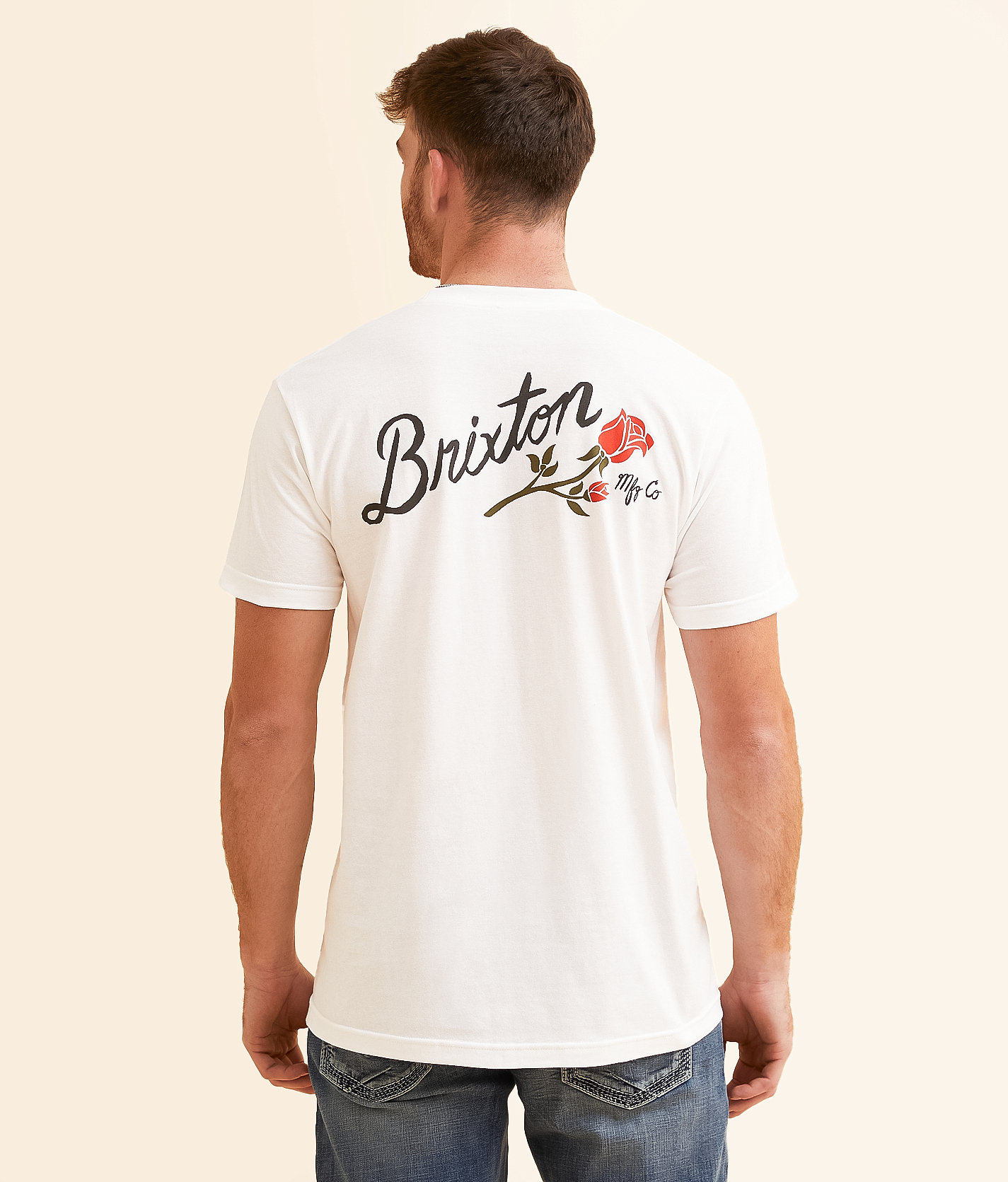 Brixton Thorne T-Shirt - Men's T-Shirts in White