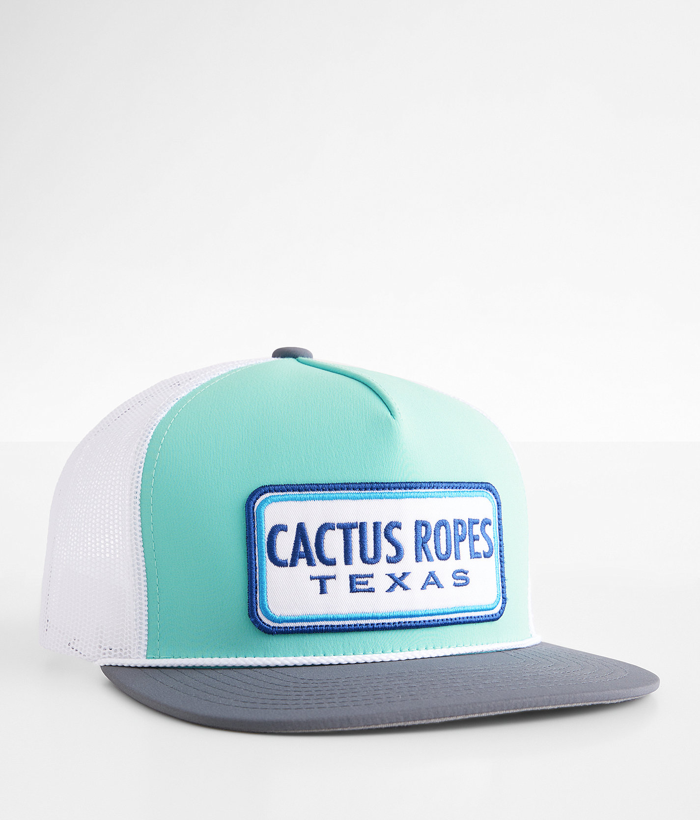 Hooey Cactus Ropes Trucker Hat - Men's Hats in Teal White